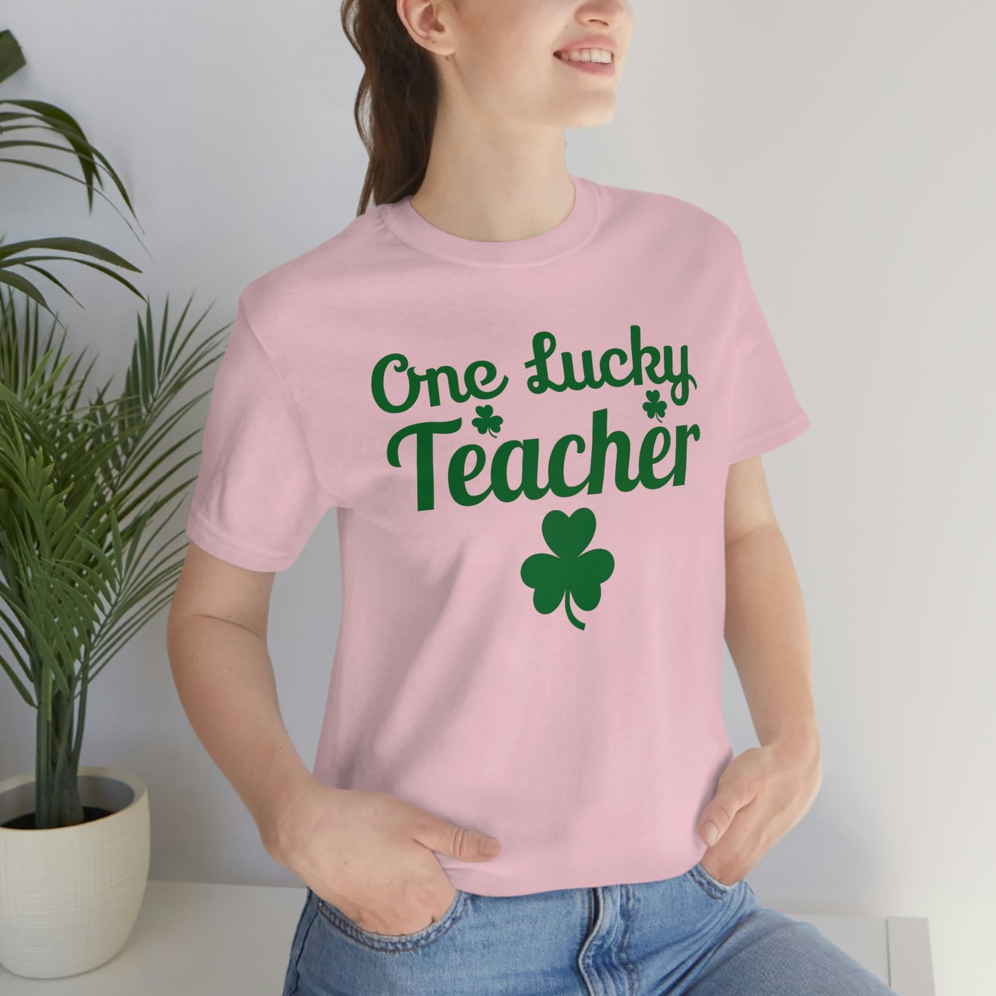 One Lucky Teacher Shirt feeling Lucky St Patrick's Day shirt - Funny St Paddy's day Funny Shirt