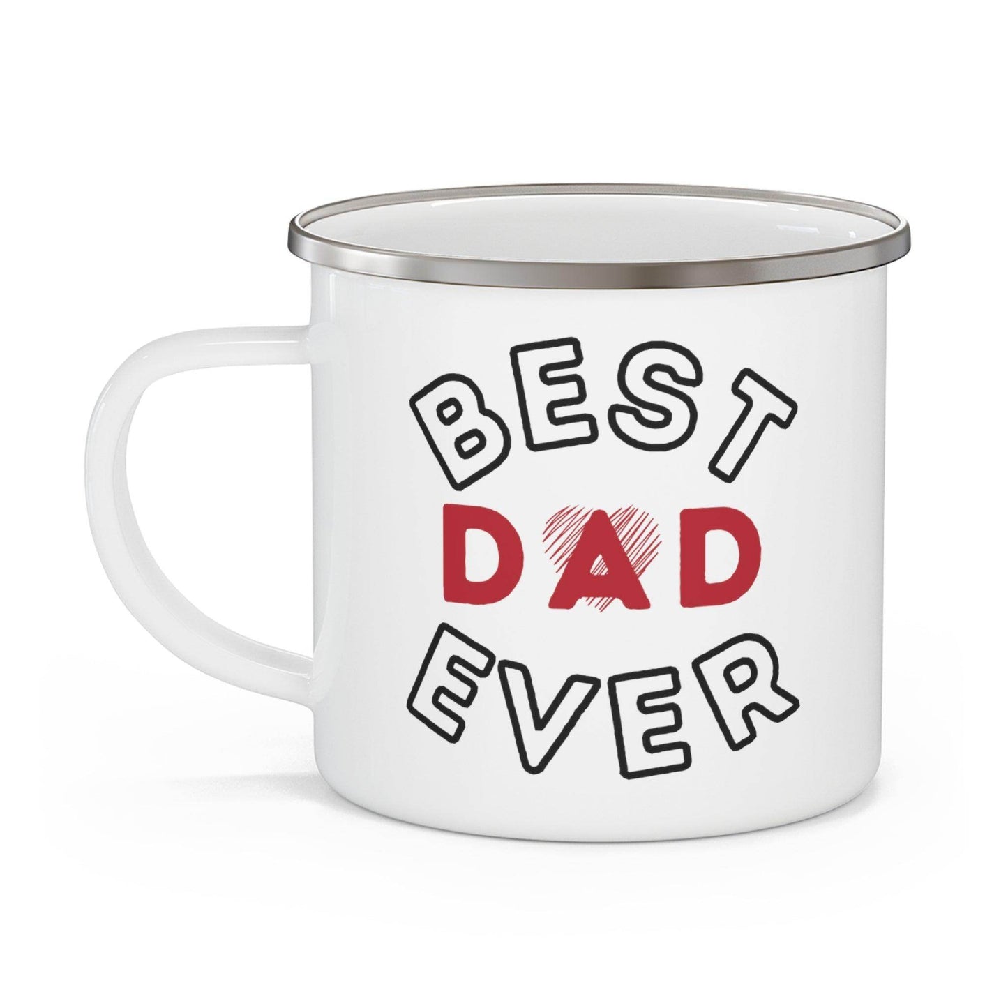 Best Dad Ever Mug, Enamel Camping Mug, Camping gift, Gift for dad, Father's day gift, Dad Mug, Dad gift - Giftsmojo
