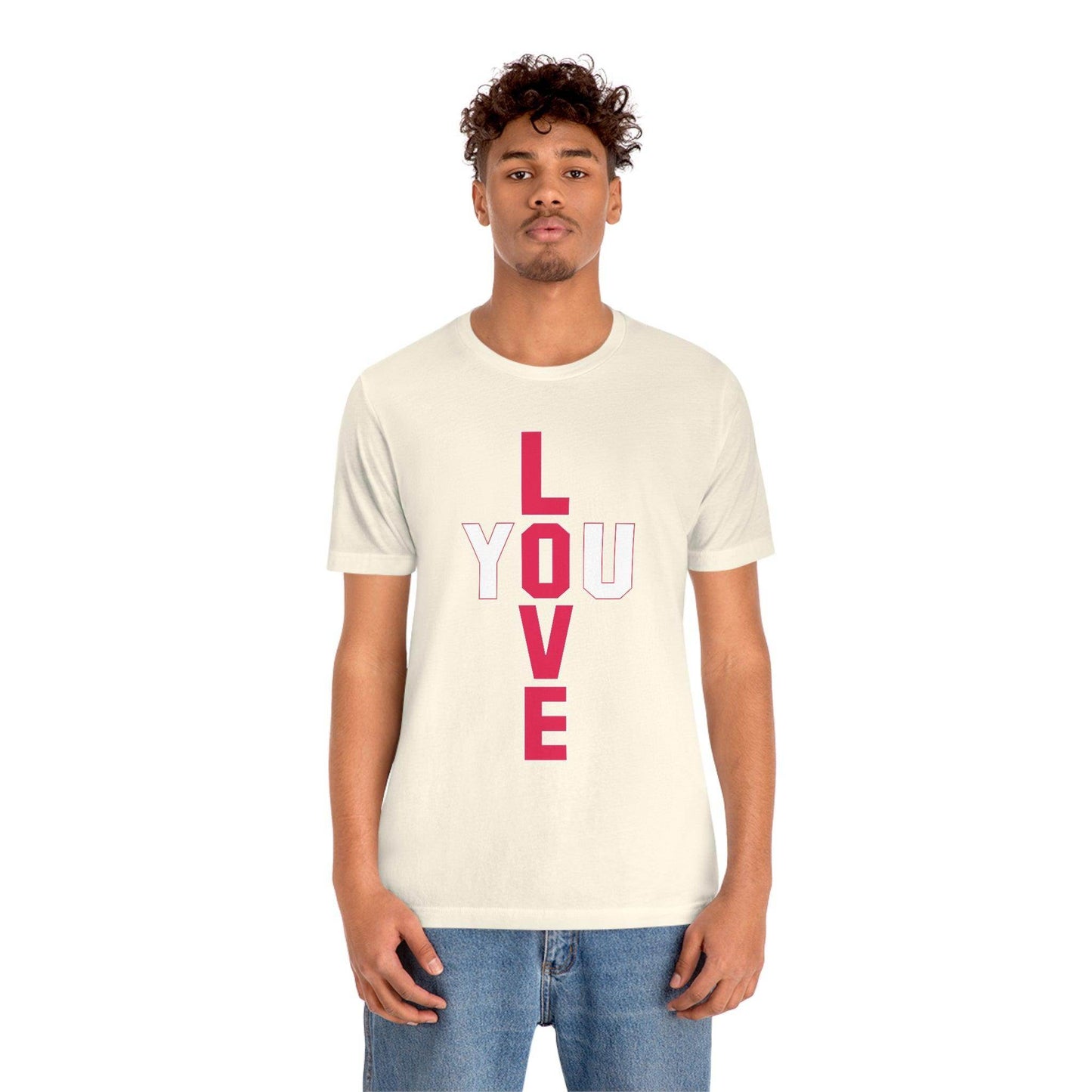 T-shape Love you Tee - Giftsmojo