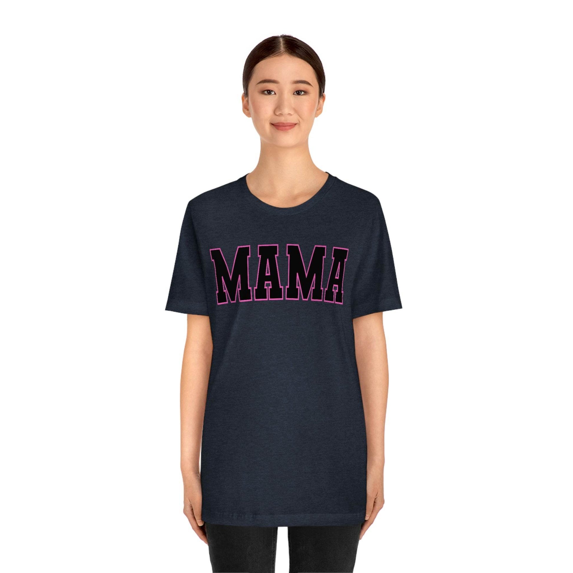 Cute Mama shirt mom shirt gift for her - mothers day shirt mothers day gift mom life shirt - retro mama shirt boy mama shirt mama t-shirt - Giftsmojo