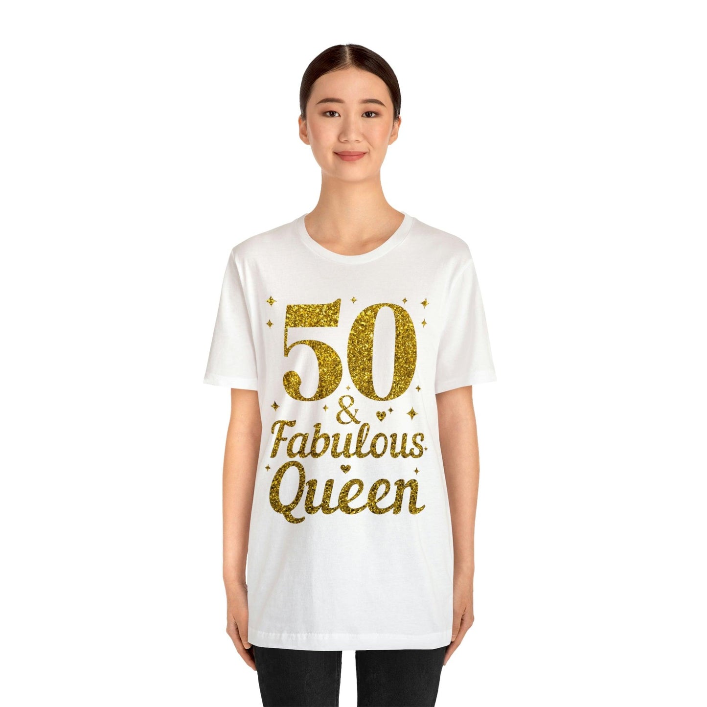 50 and Fabulous Queen shirt, Funny 50th birthday shirt, 50th birthday Tshirt, birthday queen shirt, Gift for 50th birthday, Vintage shirt, birthday gift, birthday girl shirt, mom’s birthday gift - Giftsmojo