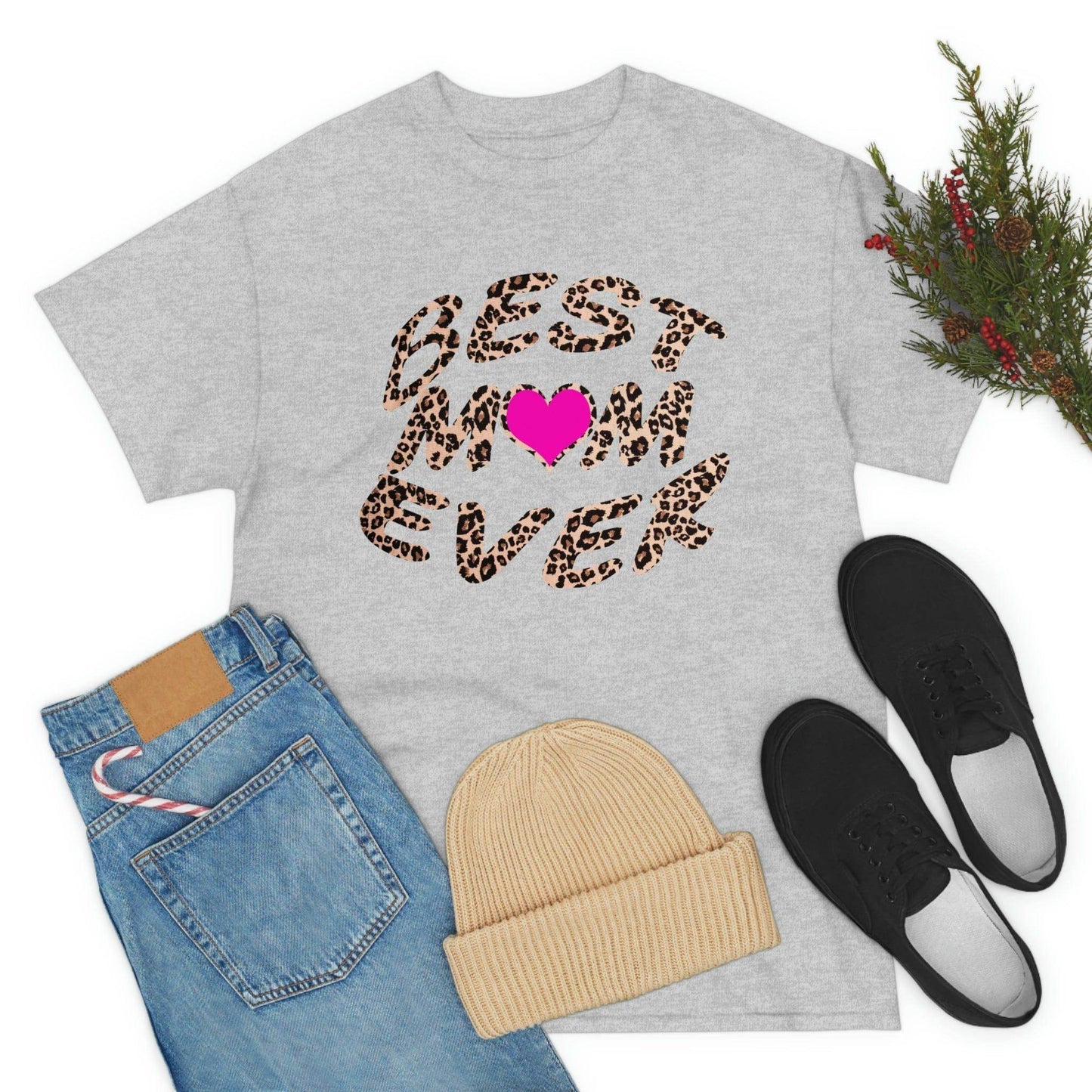 Best mom ever leopard print Tee - Giftsmojo