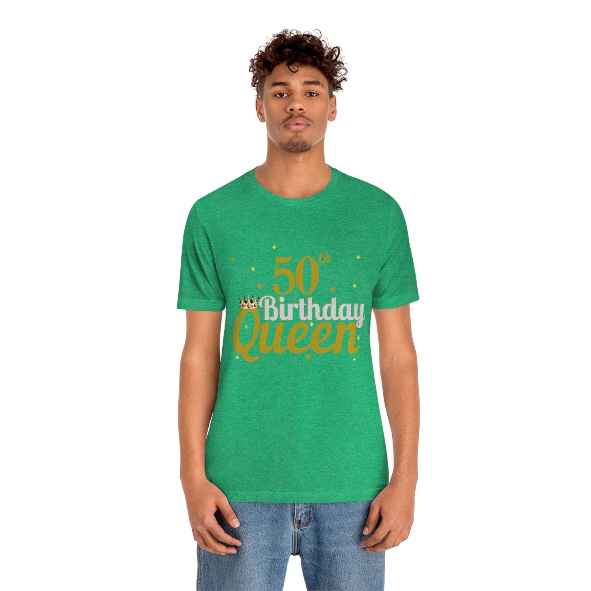 50th birthday queen shirt, birthday shirt, gift for her - Giftsmojo