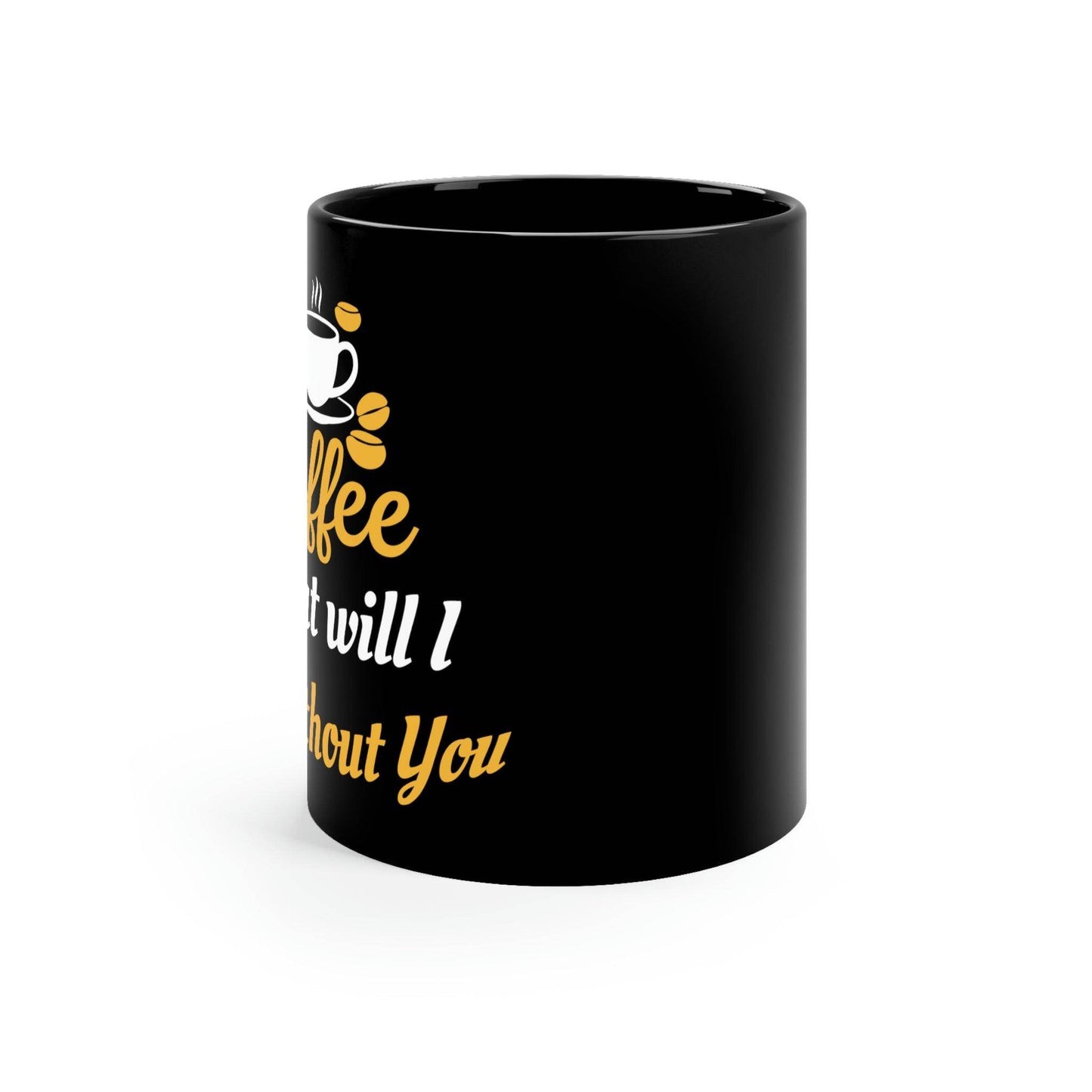 Oh coffee Black Mug - Giftsmojo