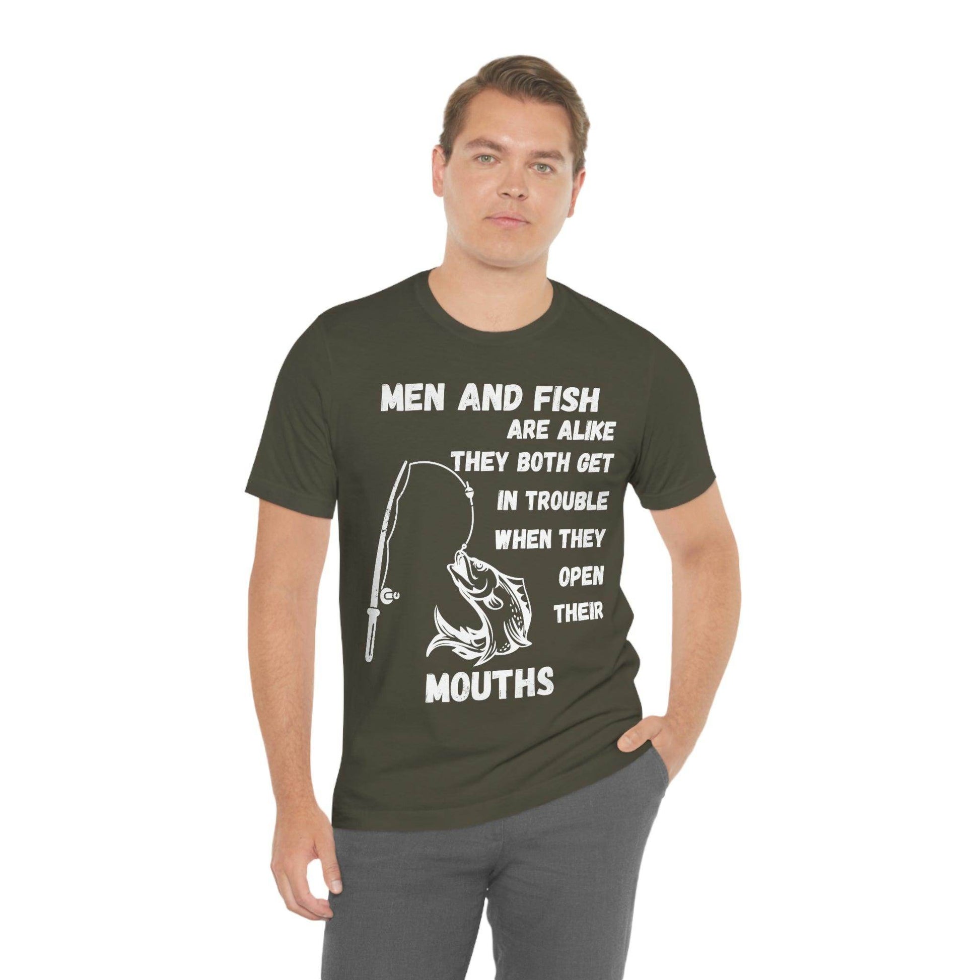 Men and Fish are Alike - Funny fishing shirt - Giftsmojo