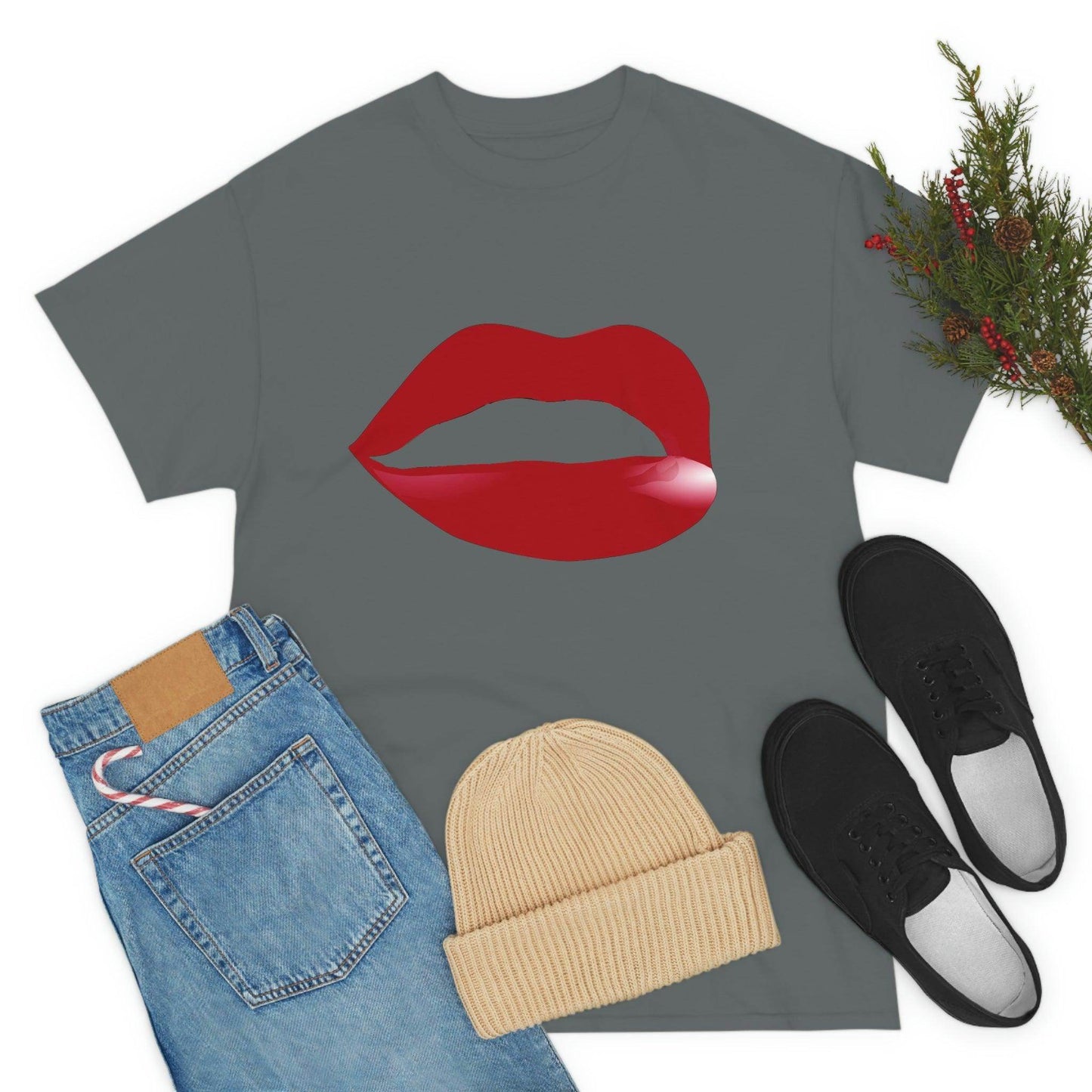 Kiss Lips Tee - Giftsmojo
