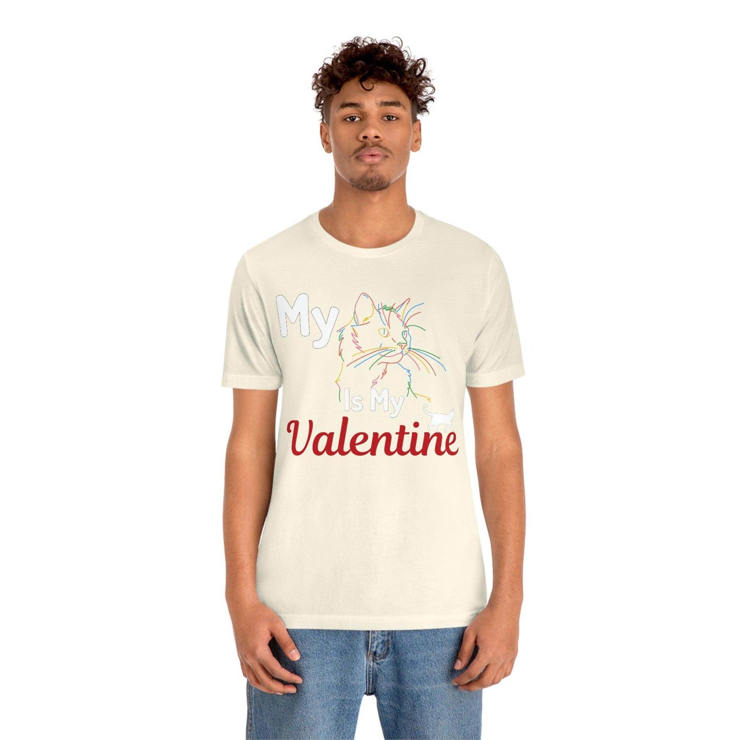 My Cat is My Valentine, Cute Pet lover Valentine shirt - Cute Cat lover shirt - Cat Mom shirt - Giftsmojo