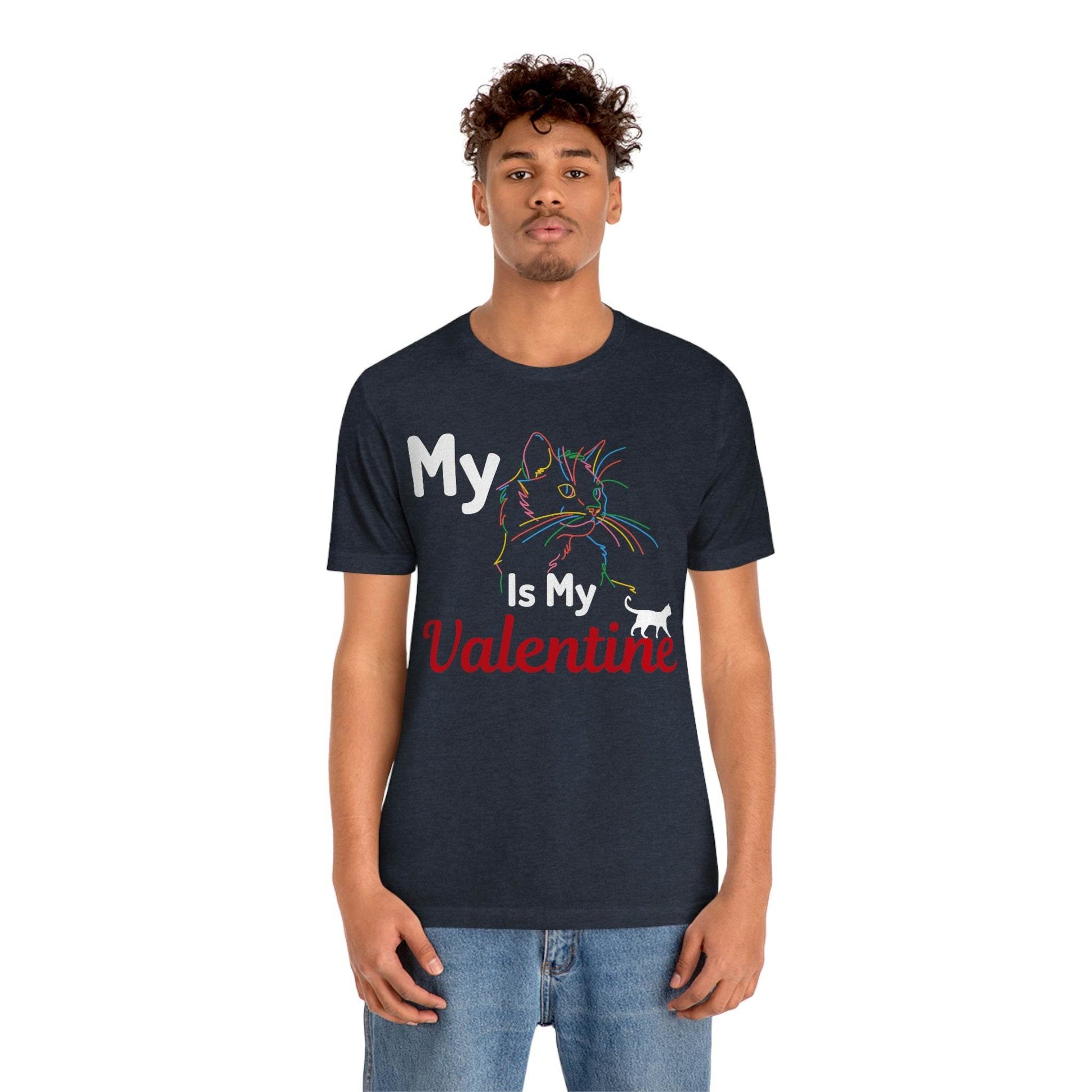 My Cat is My Valentine, Cute Pet lover Valentine shirt - Cute Cat lover shirt - Cat Mom shirt - Giftsmojo