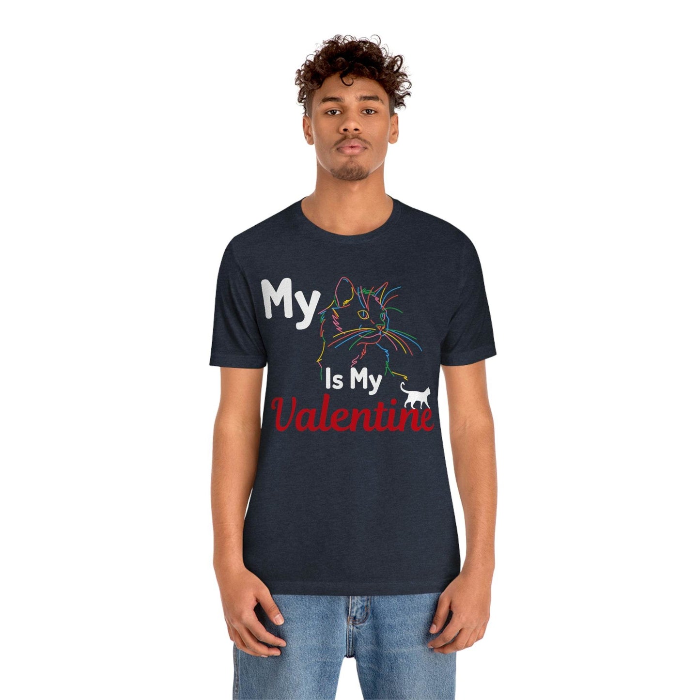 My Cat is My Valentine, Cute Pet lover Valentine shirt - Cute Cat lover shirt - Cat Mom shirt - Giftsmojo