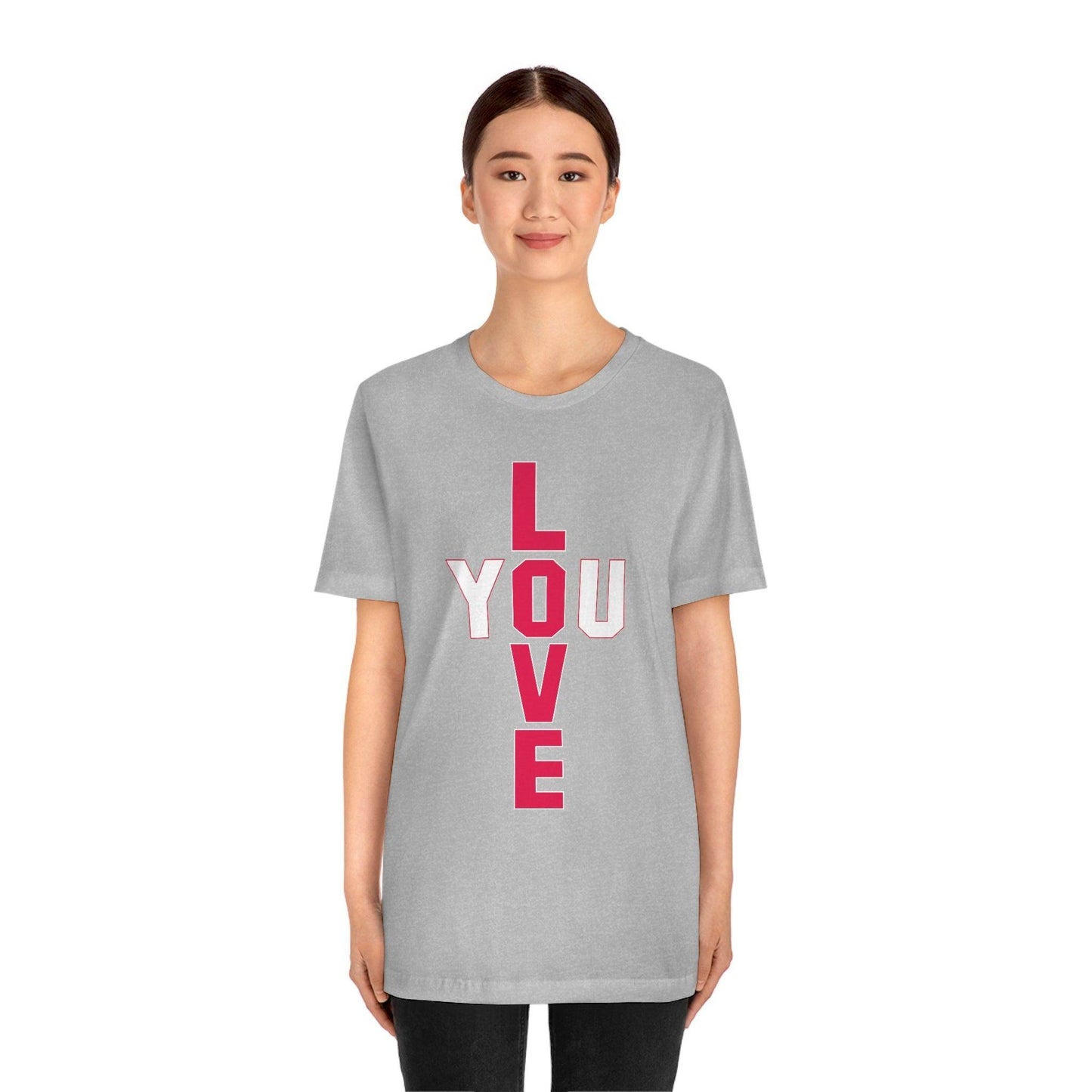 T-shape Love you Tee - Giftsmojo