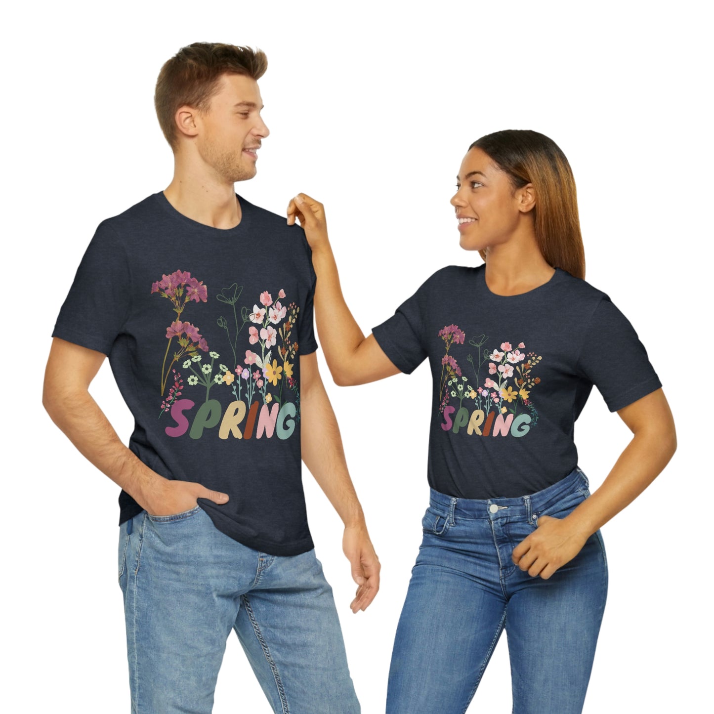 Spring Shirt, Flower T shirt, Vintage Botanical Shirt, Vintage T-shirt, Graphic Tshirt, Botanical Print, Vintage Flower Shirt, Wildflower,