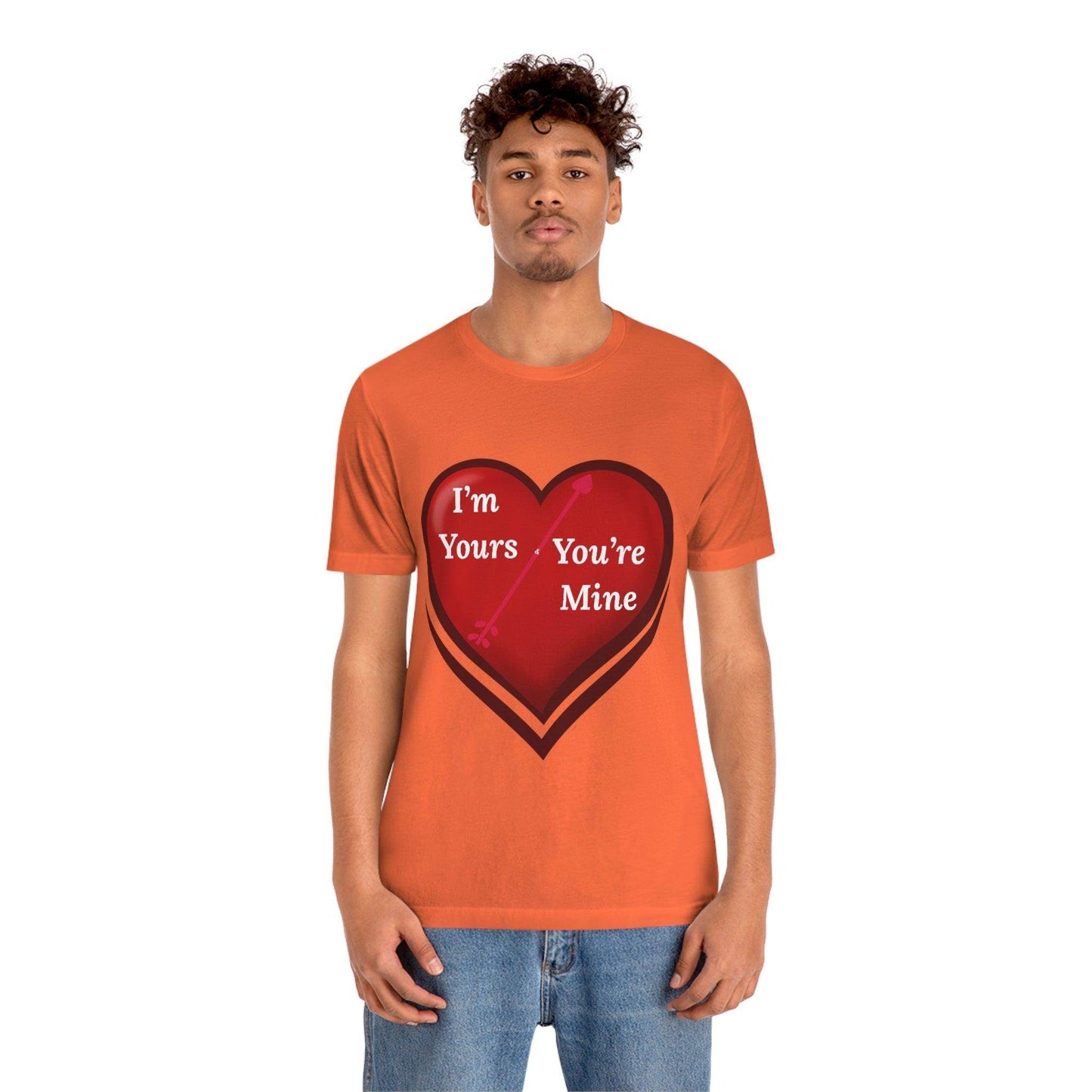I'm Yours and You're Mine Heart Tee - Giftsmojo