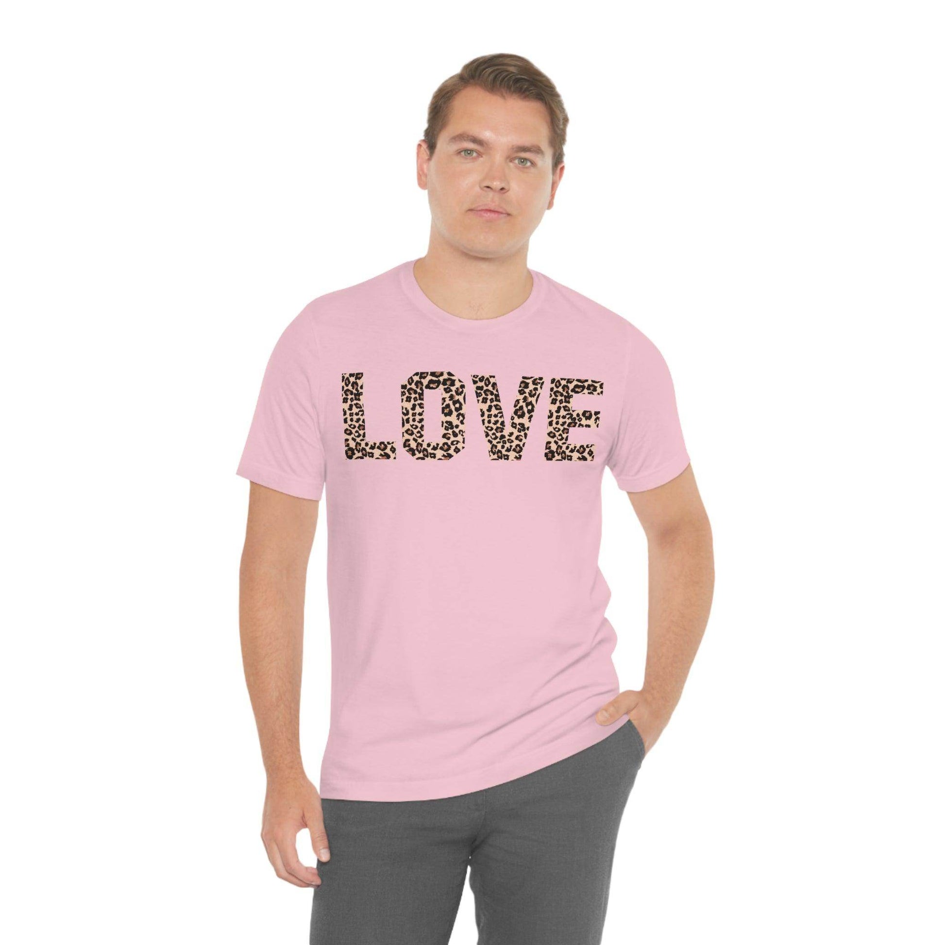 Leopard print love Tee - Giftsmojo