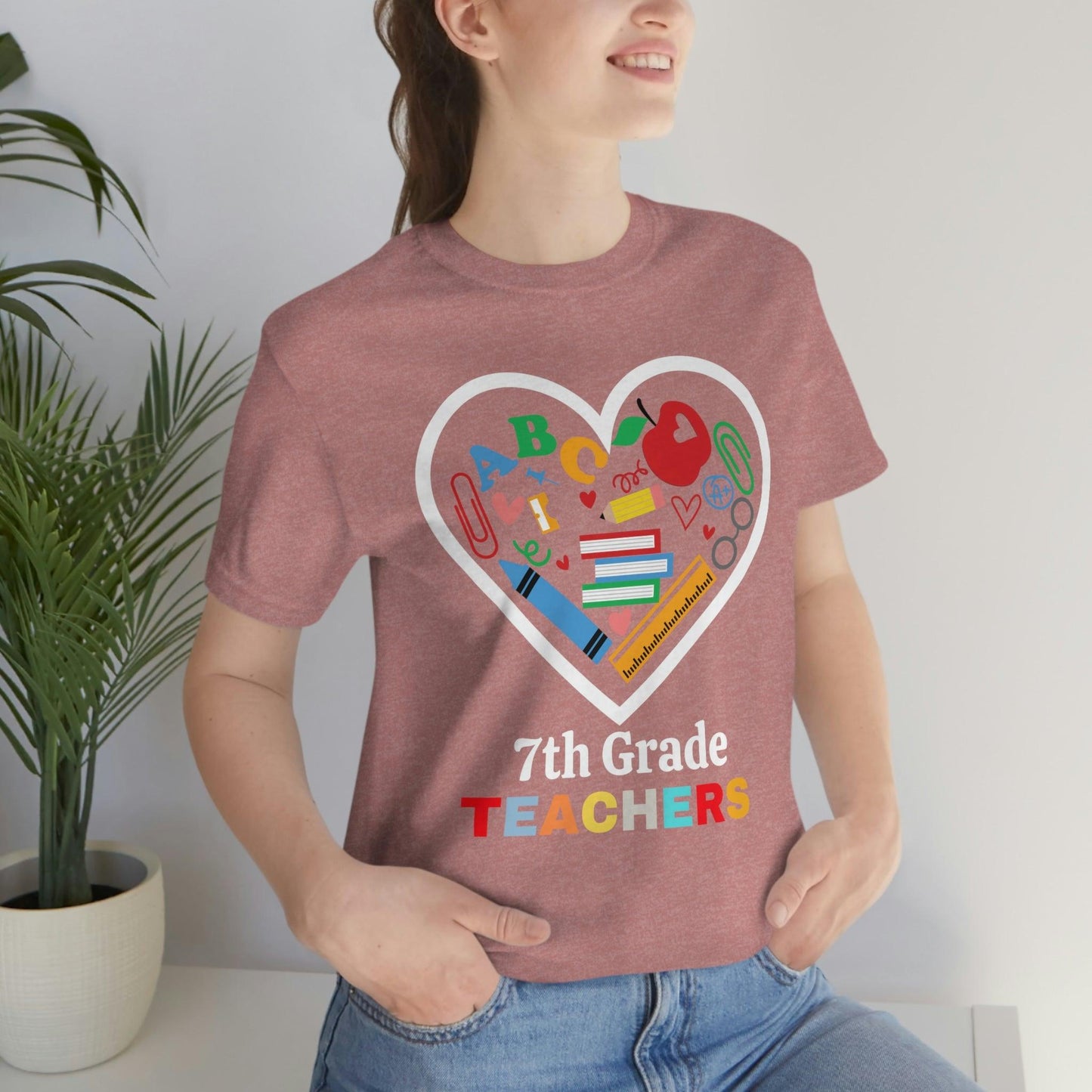 Love 7th Grade Teacher Shirt - Teacher Appreciation Shirt - Gift for Teachers - 7th Grade shirt