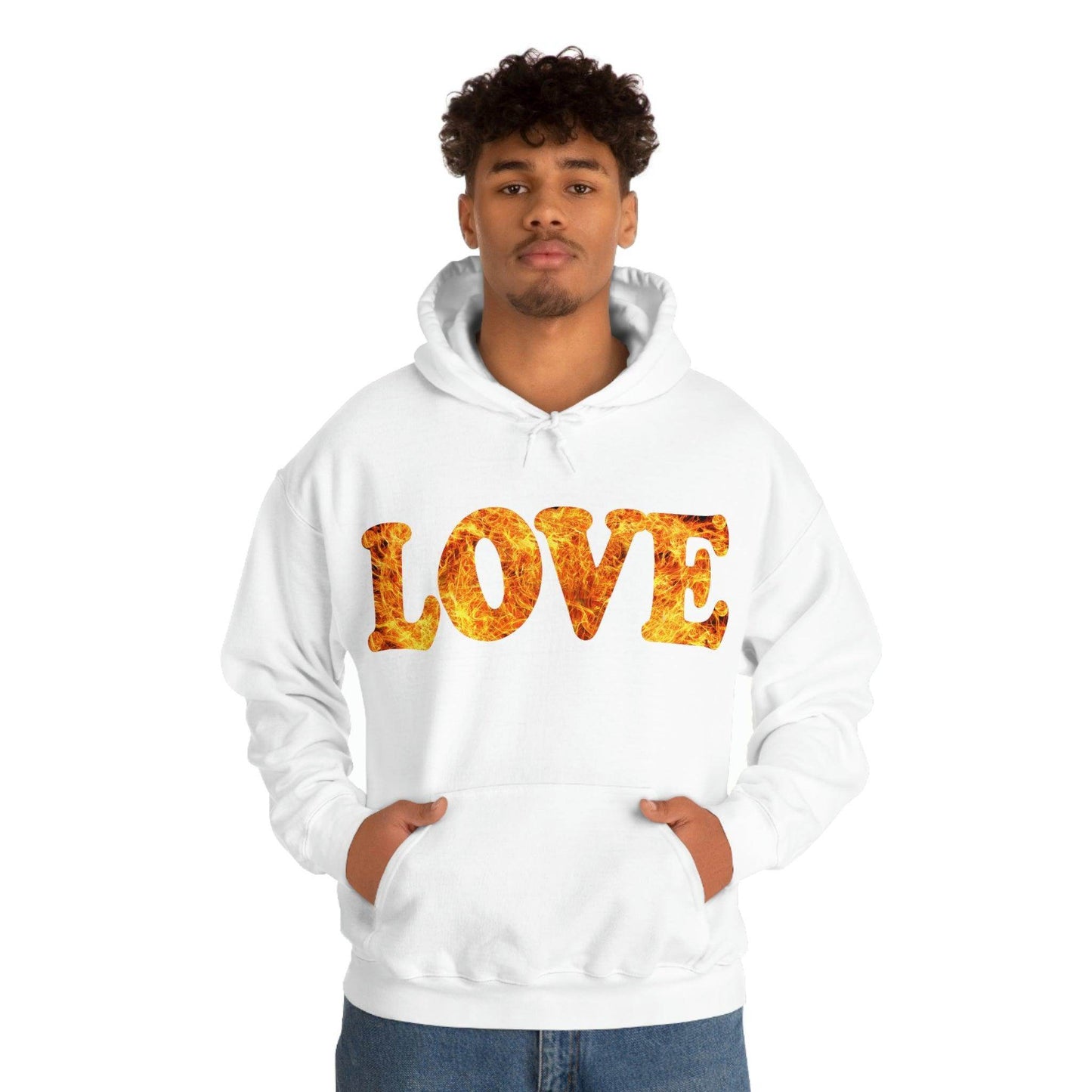Love Fire Hooded Sweatshirt - Giftsmojo
