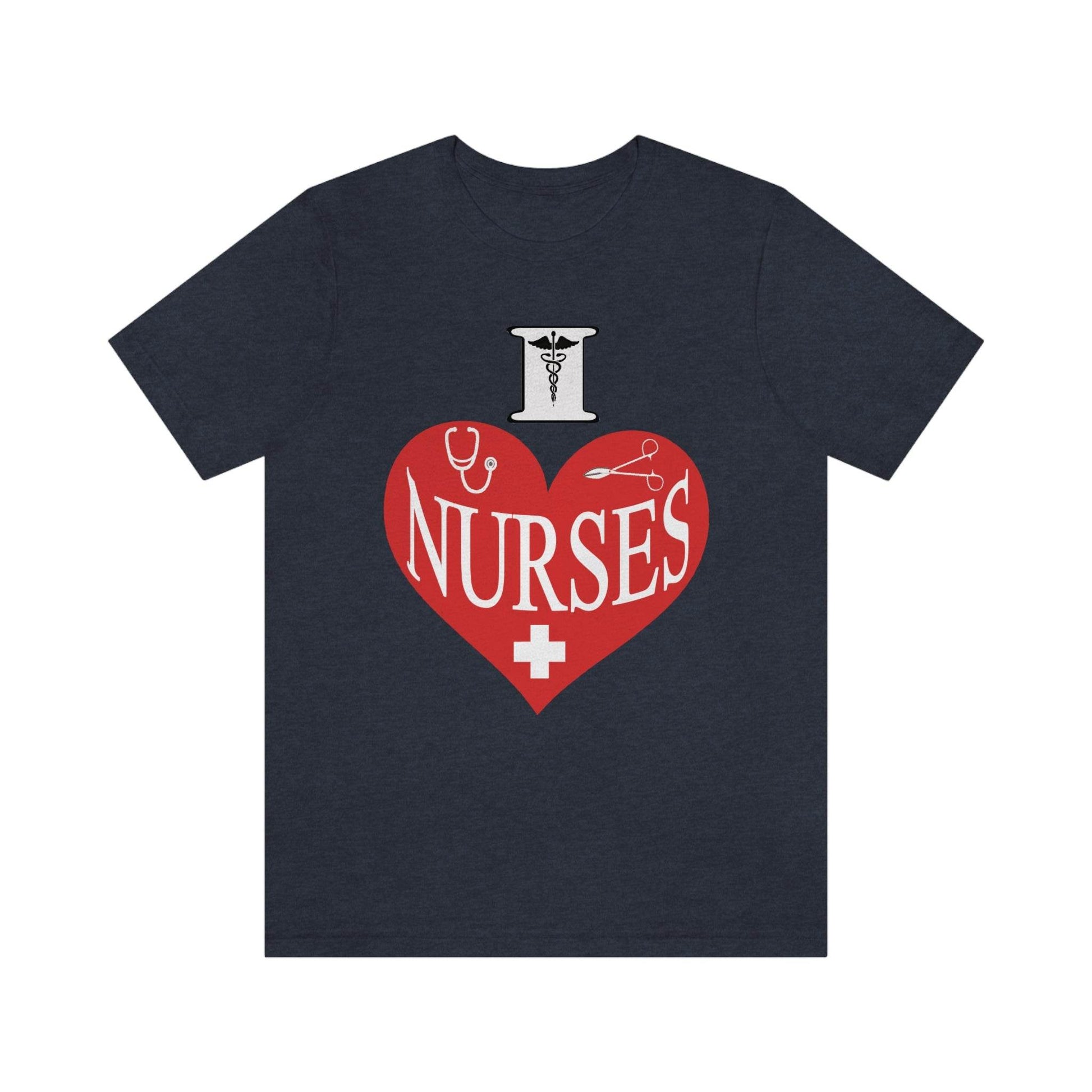 I love Nurses Tee - Giftsmojo