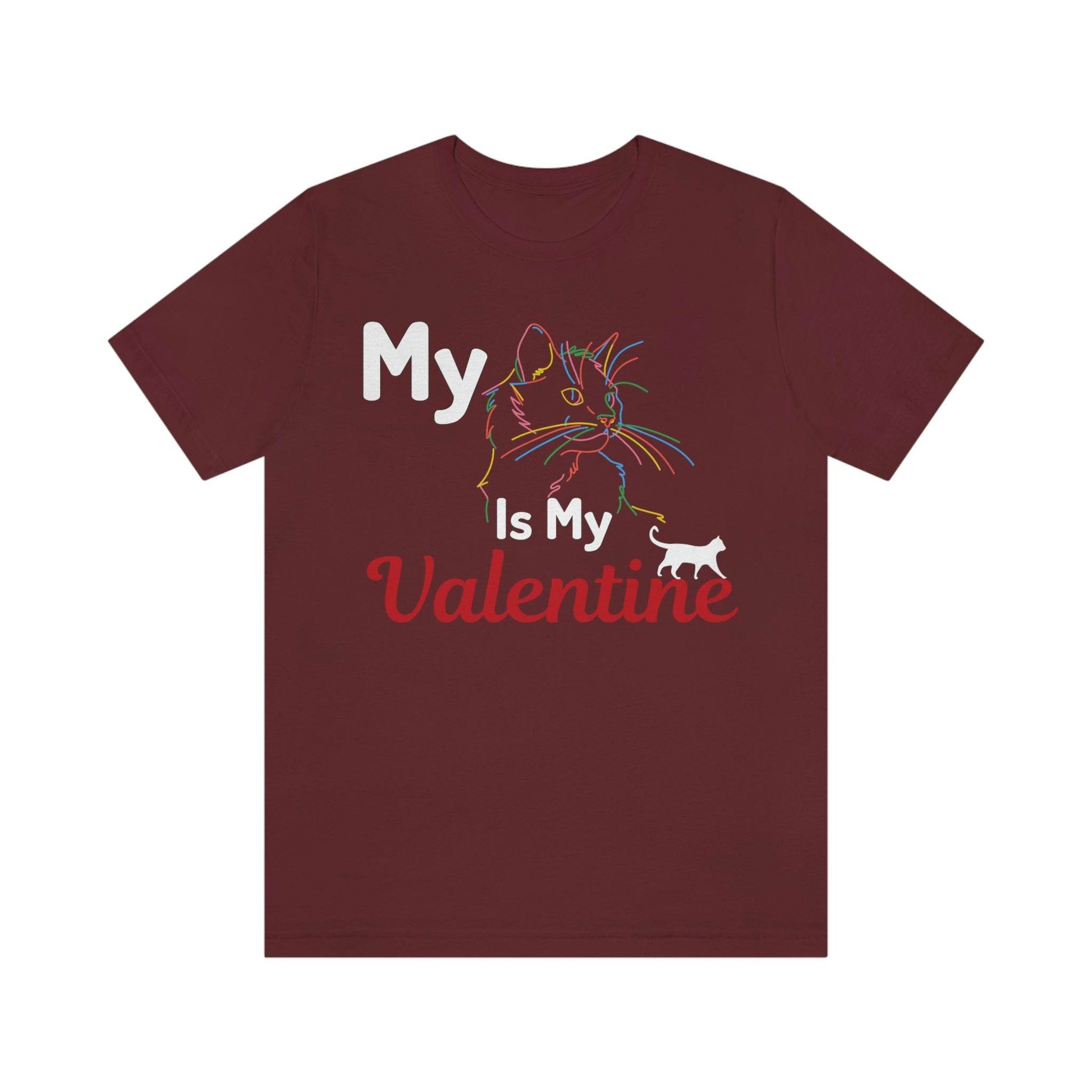 My Cat is My Valentine, Cute Pet lover Valentine shirt - Cute Cat lover shirt - Cat Mom shirt - Giftsmojo
