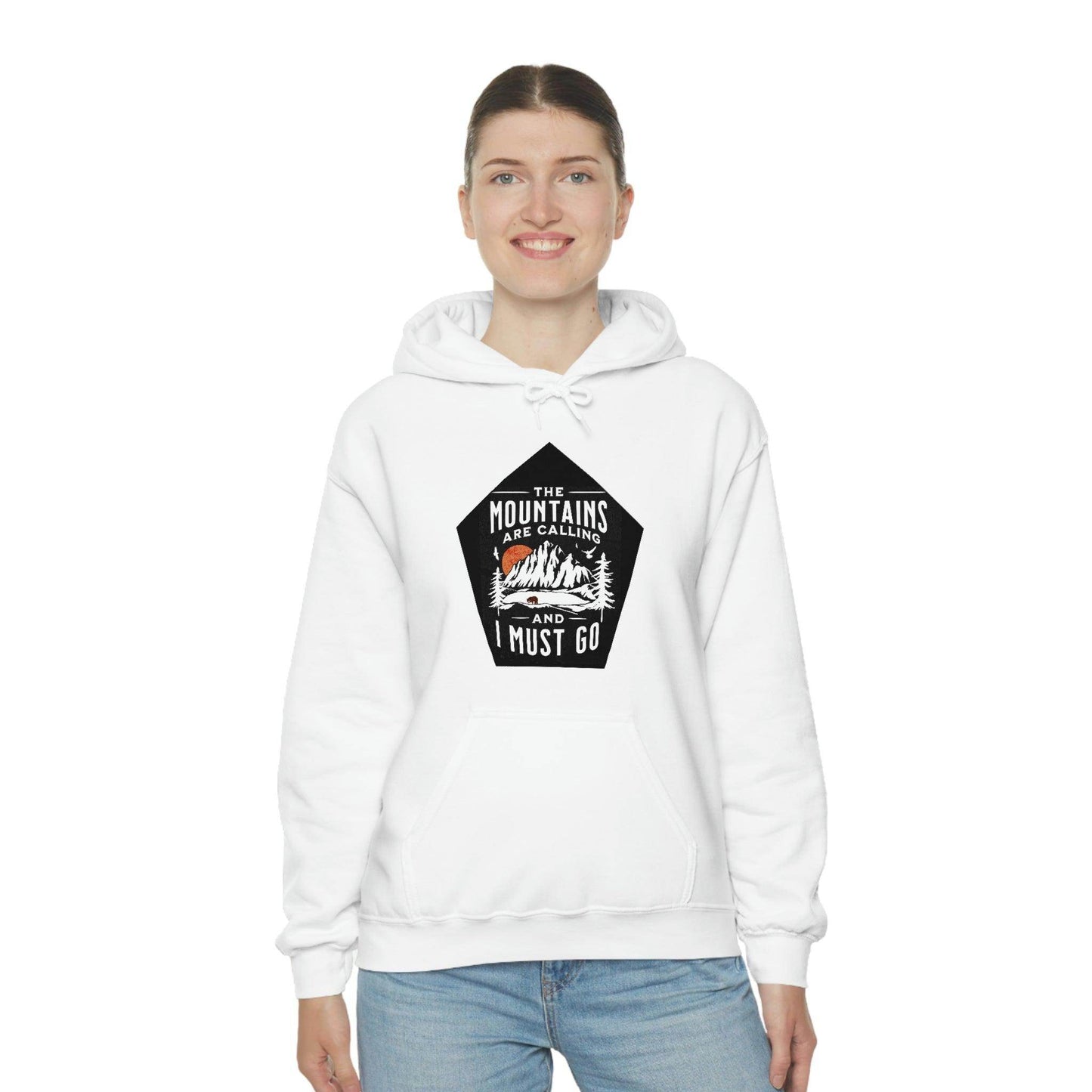 The Mountains are Calling and I Must Go, Hooded Sweatshirt - Giftsmojo