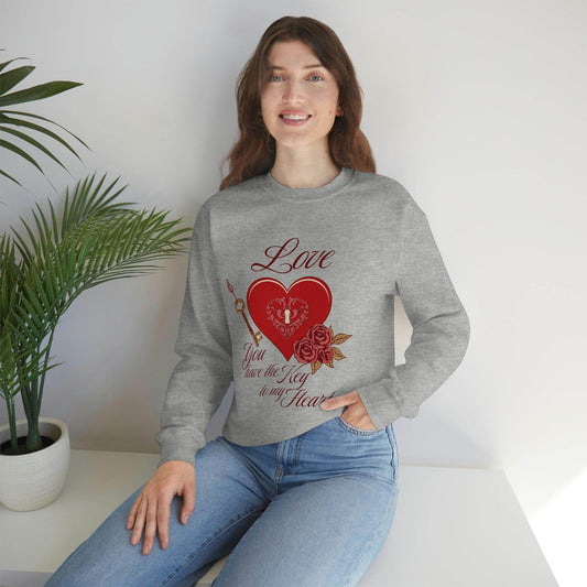 Love you have the key to my heart Sweatshirt - Giftsmojo