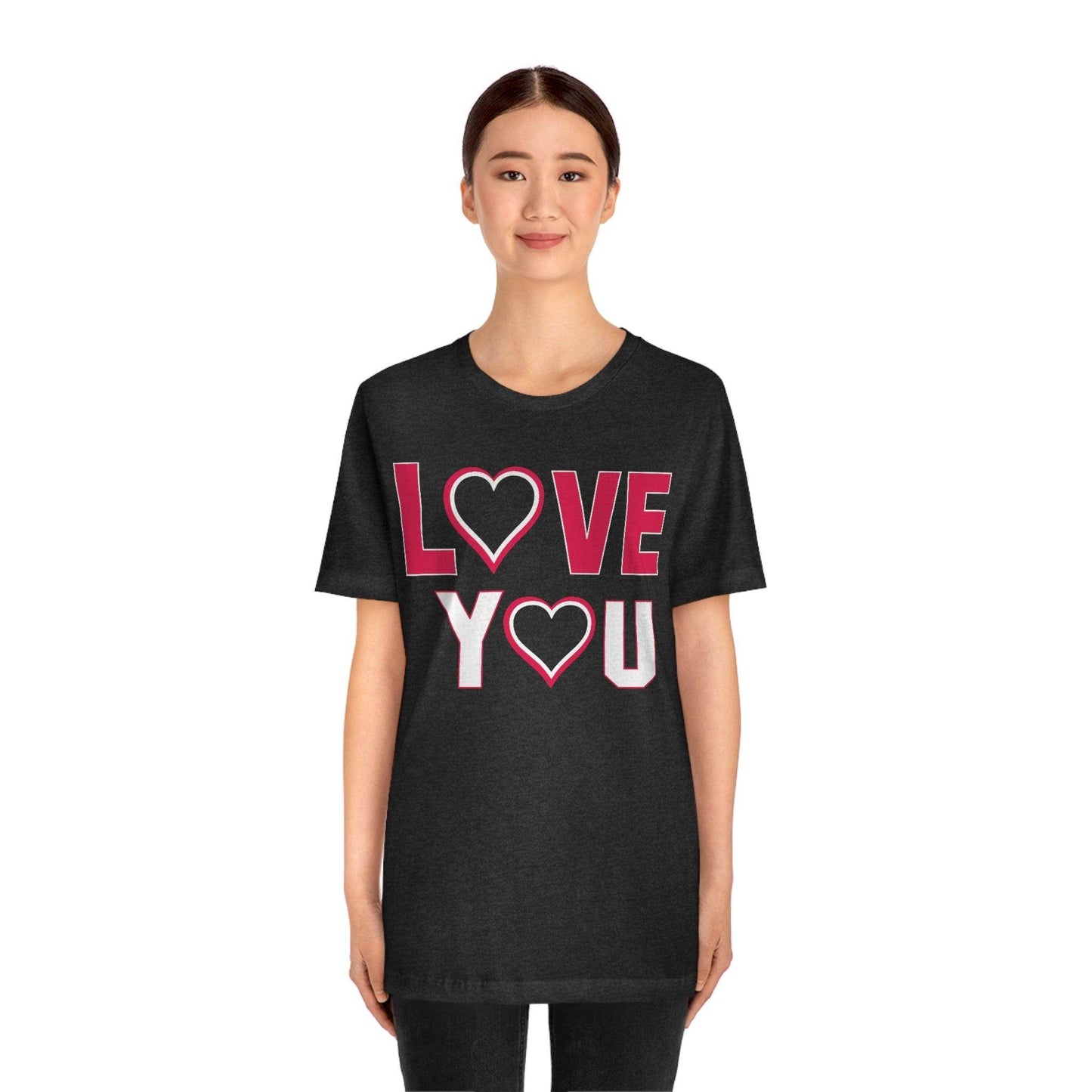 love you heart Tee - Giftsmojo