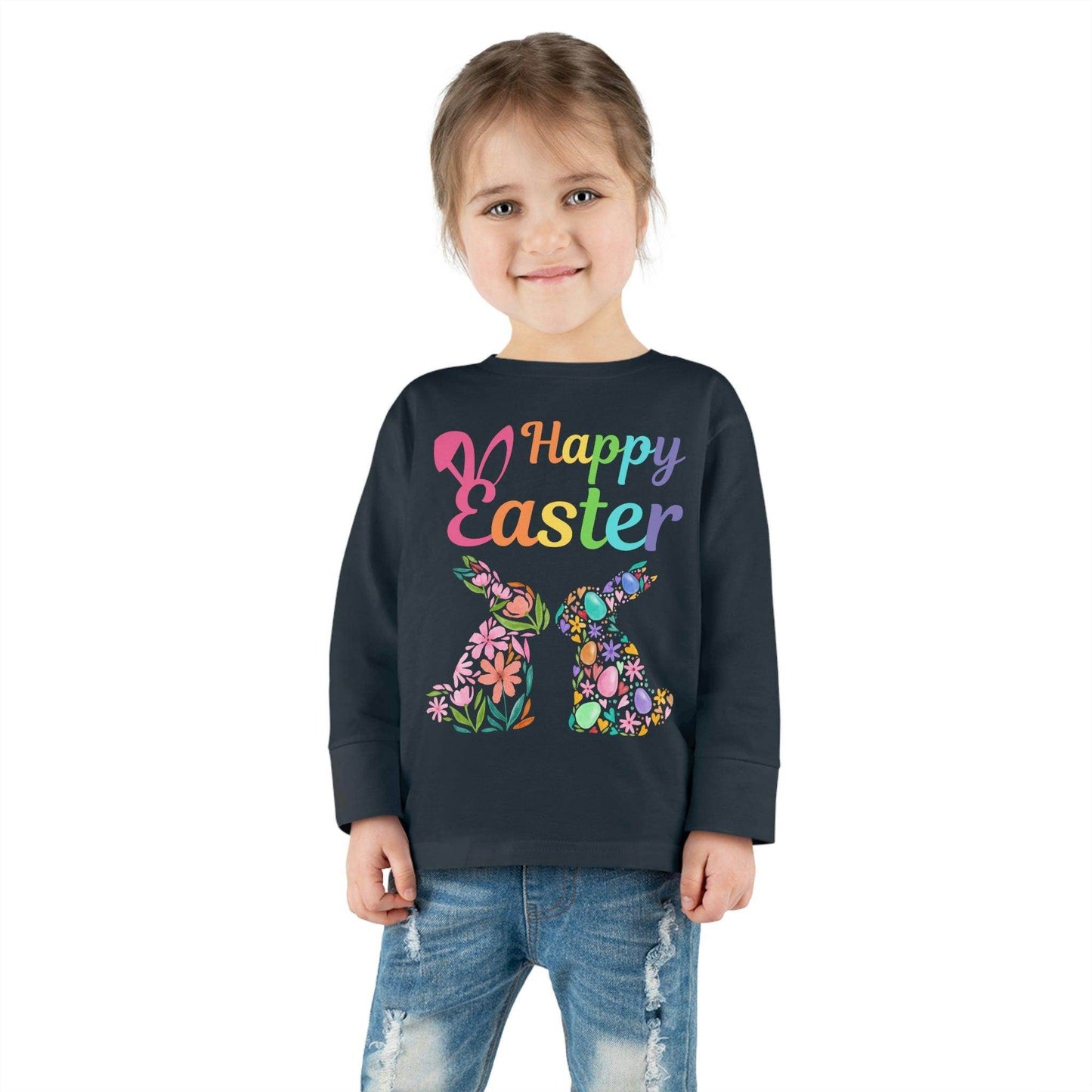 Happy Easter Toddler Long Sleeve Tee - Giftsmojo