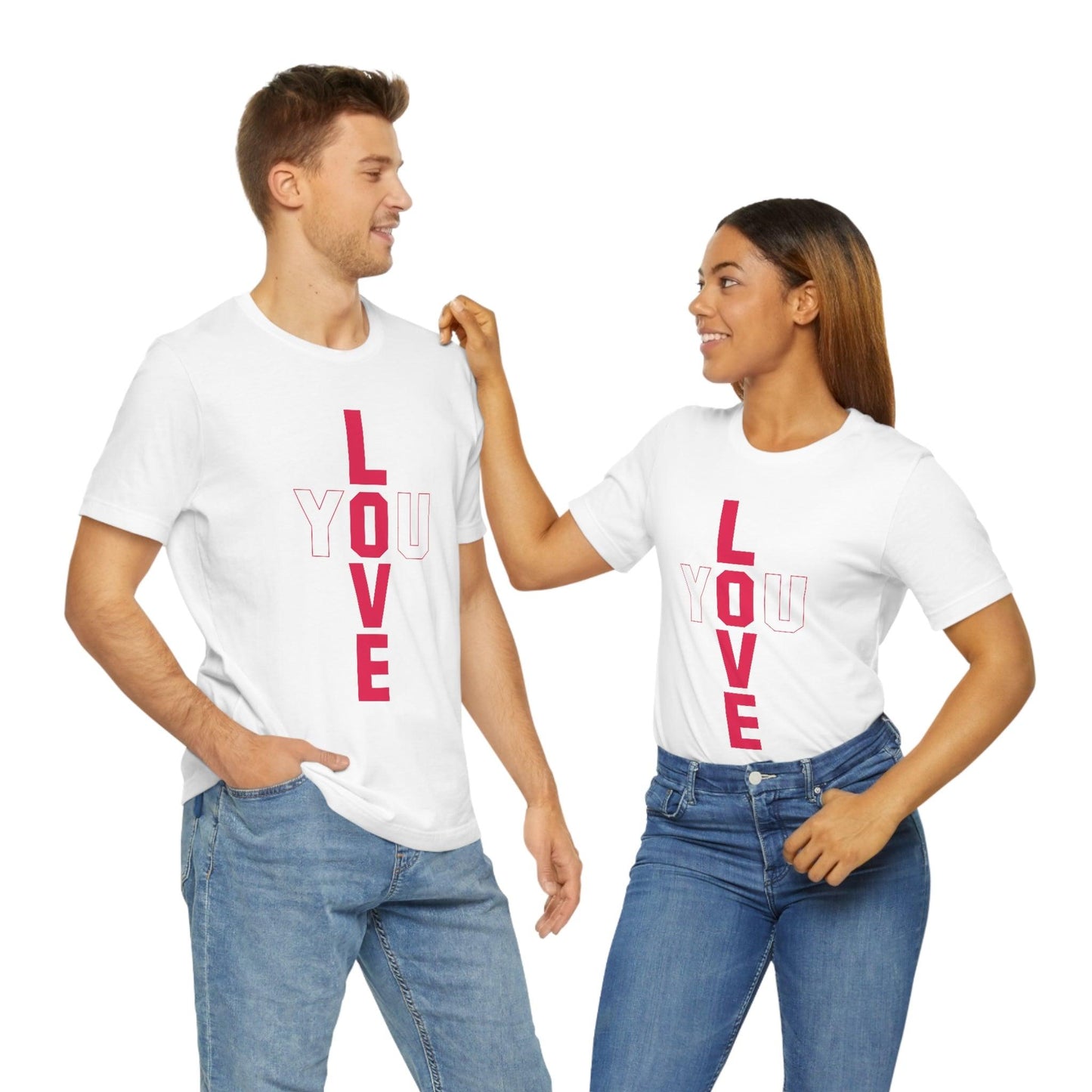 T-shape Love you Tee - Giftsmojo