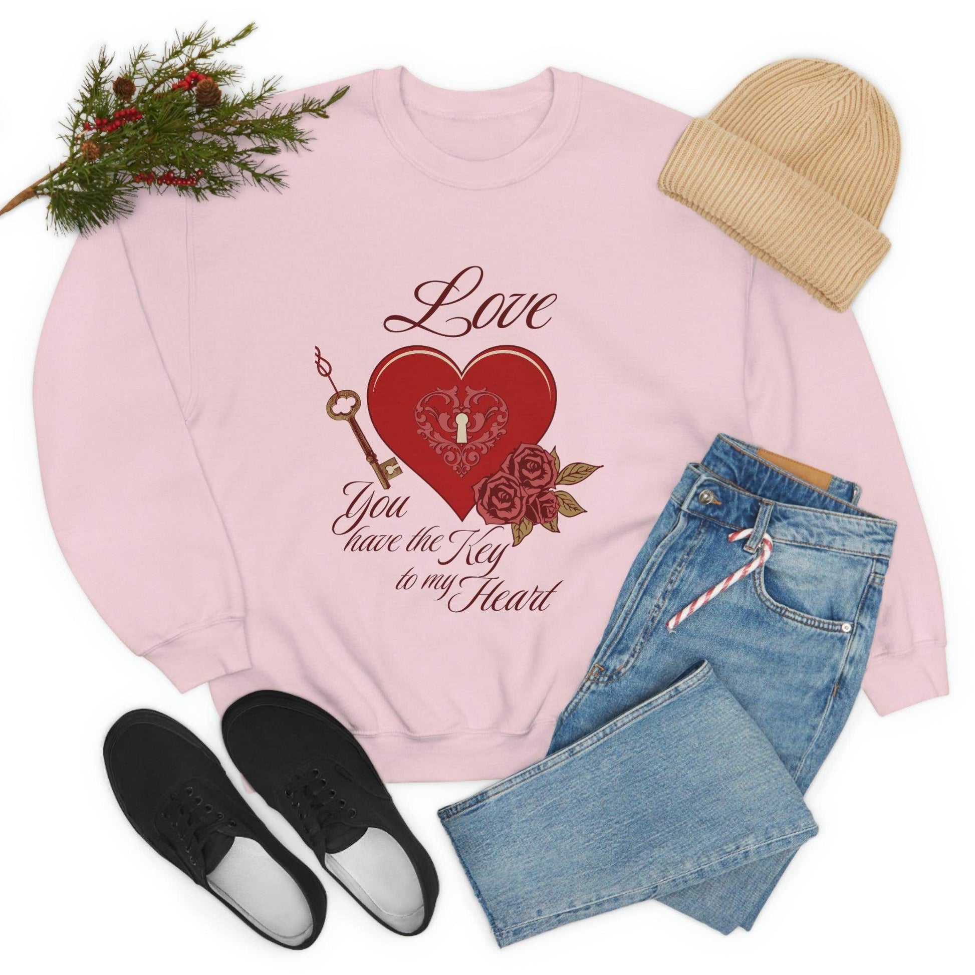Love you have the key to my heart Sweatshirt - Giftsmojo