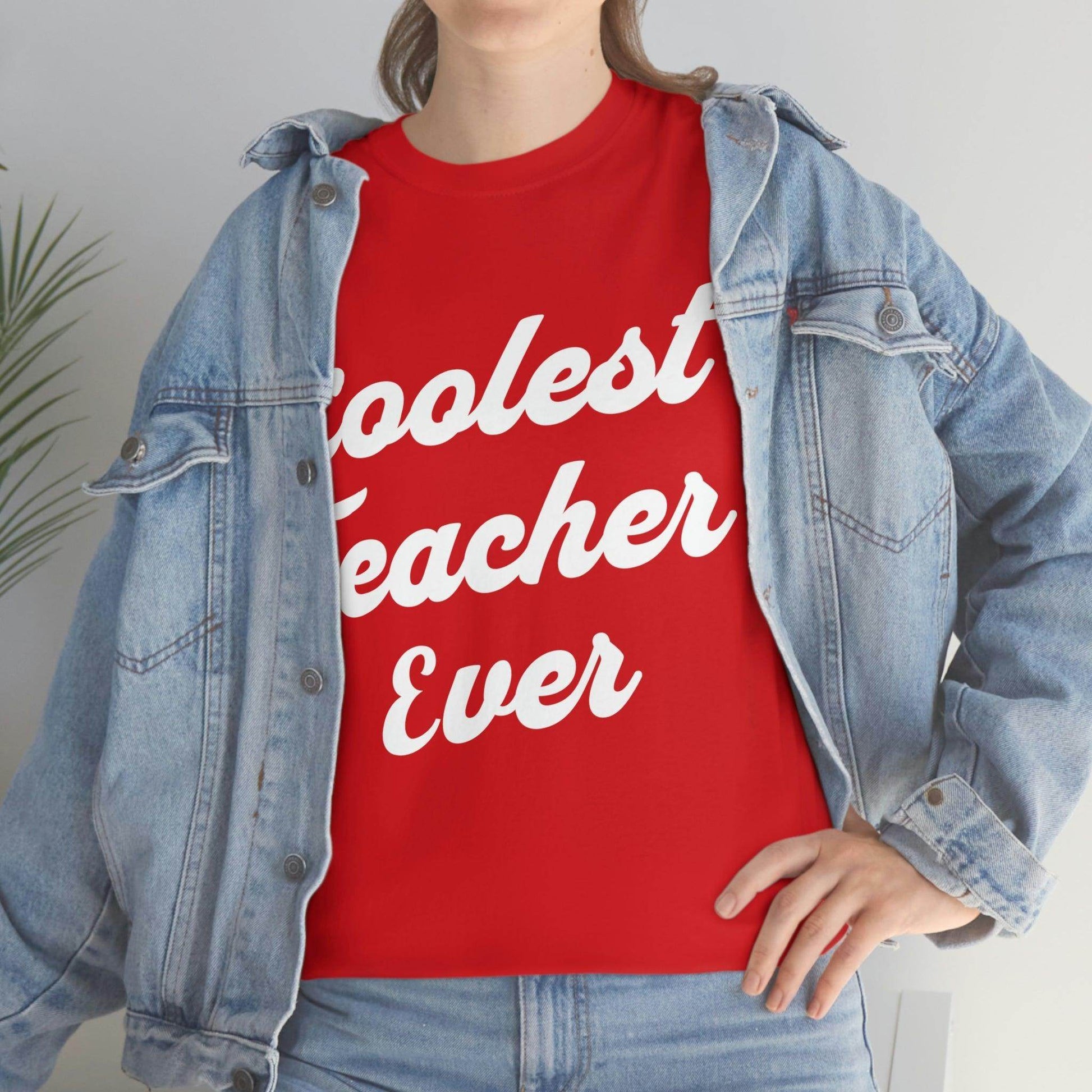 Coolest Teacher Ever T-Shirt - Giftsmojo