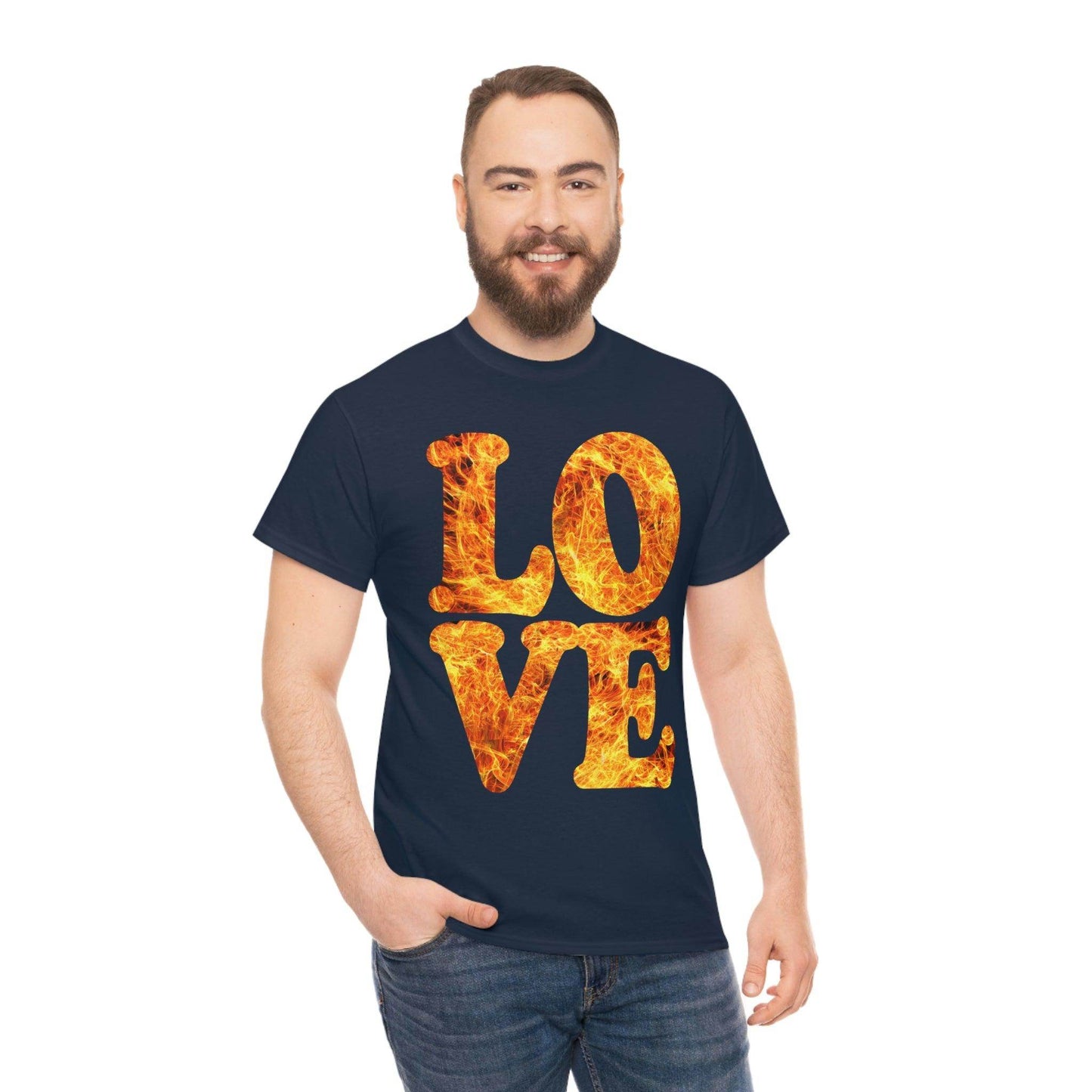 love fire big Tee - Giftsmojo