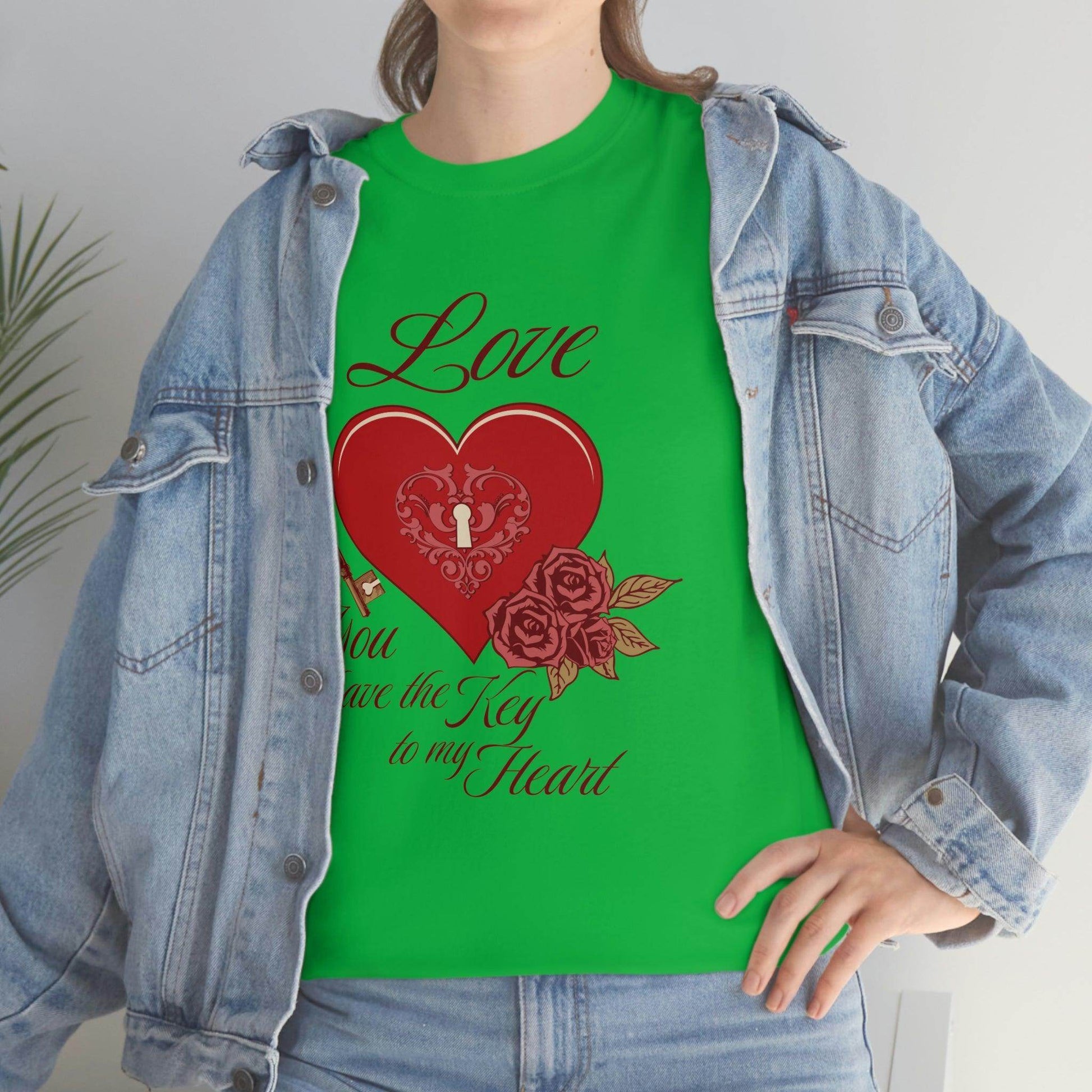 Love you have the keys to my heart Tee - Giftsmojo