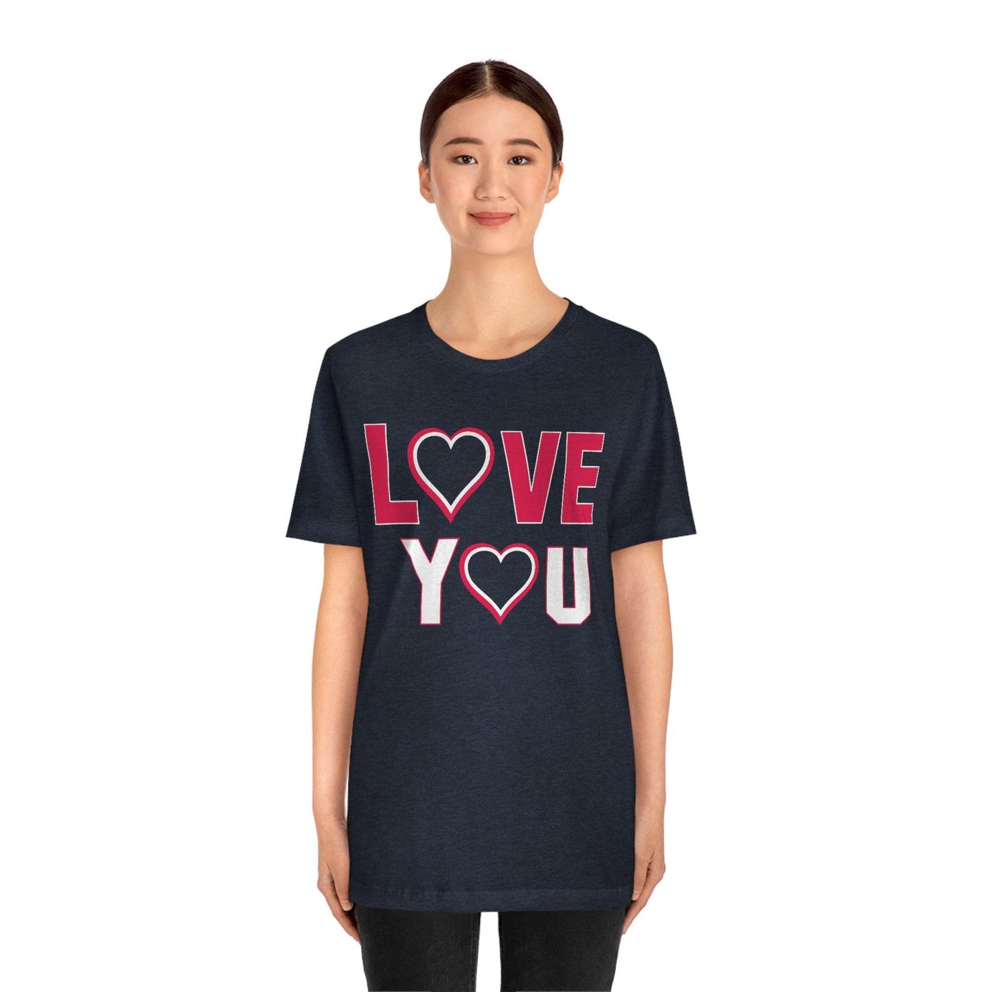 love you heart Tee - Giftsmojo