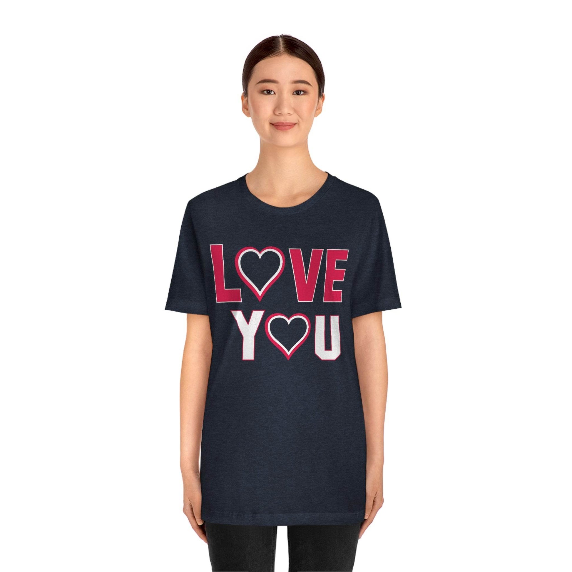love you heart Tee - Giftsmojo