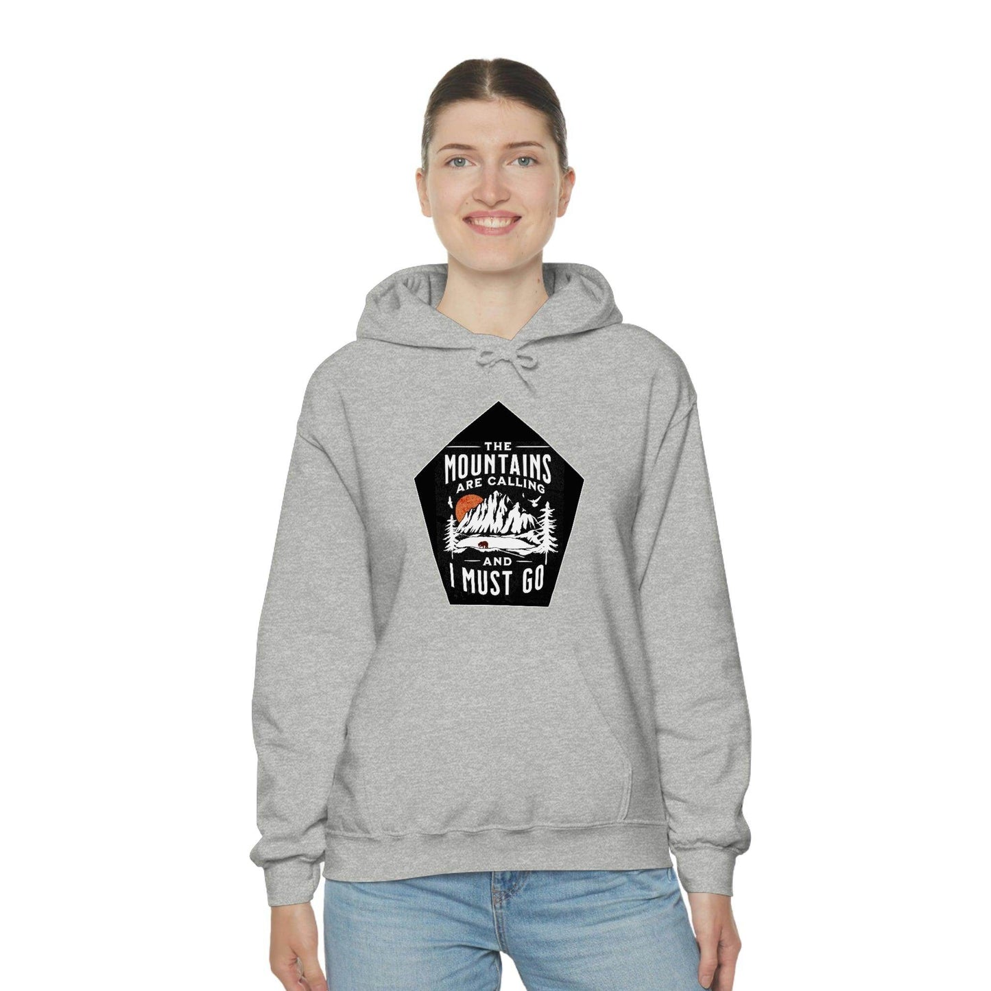 The Mountains are Calling and I Must Go, Hooded Sweatshirt - Giftsmojo