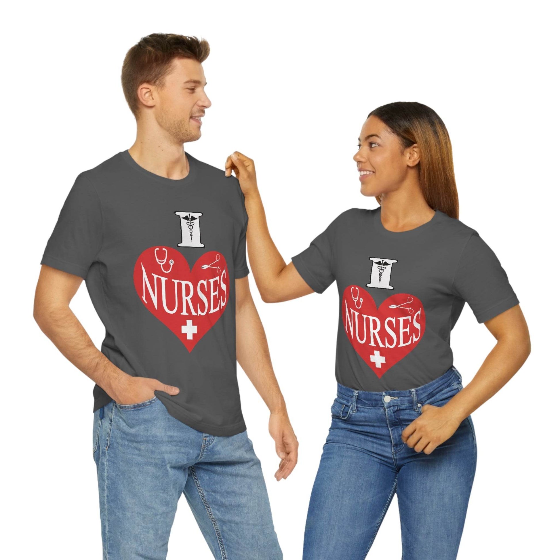 I love Nurses Tee - Giftsmojo