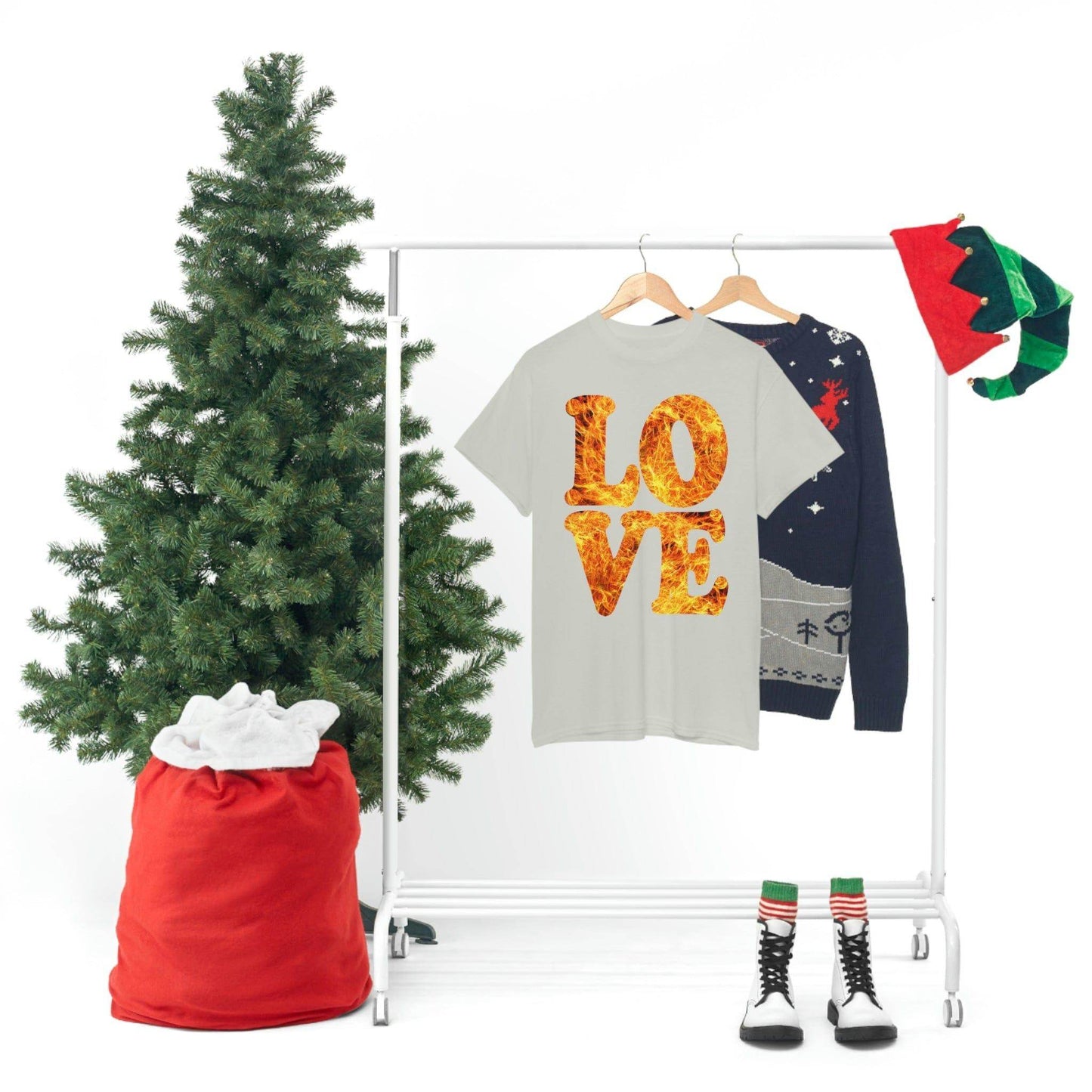 love fire big Tee - Giftsmojo