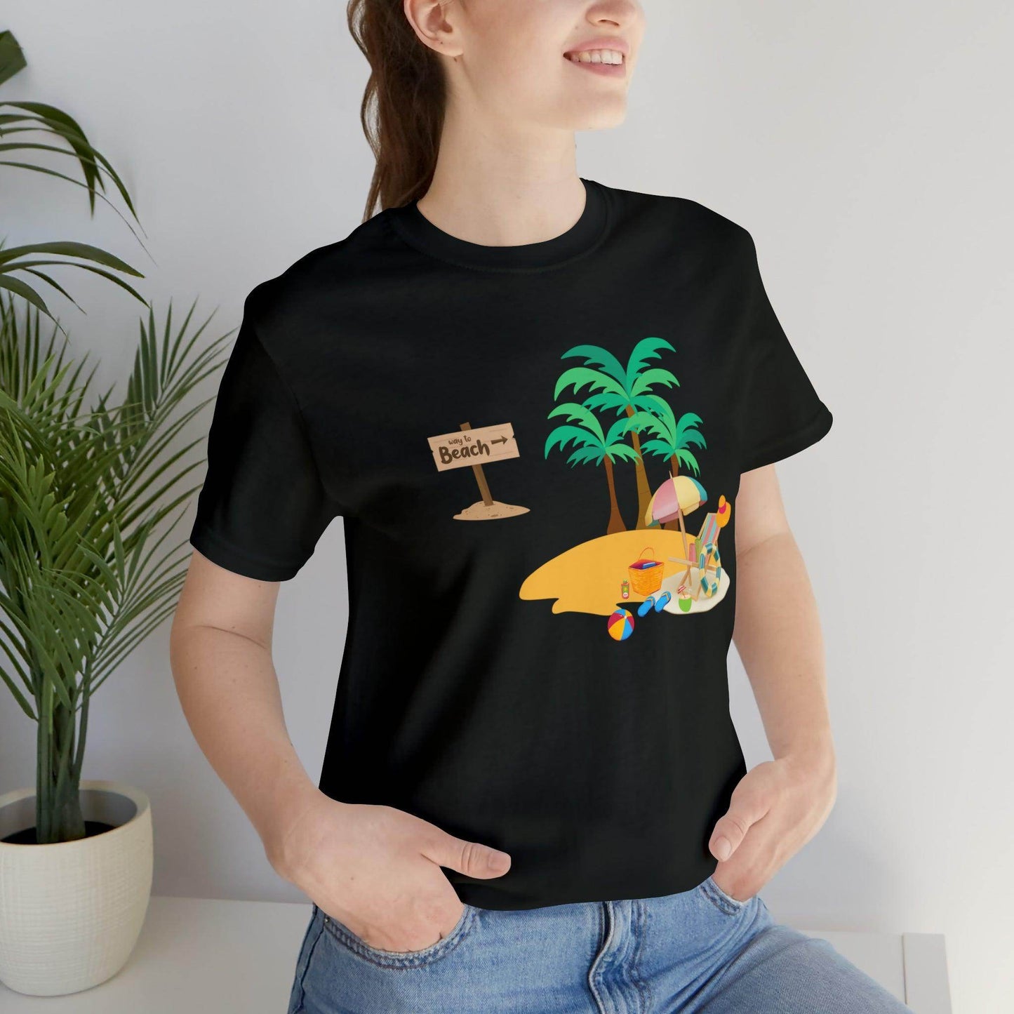 Beach shirt, Beach t-shirt, Summer shirt, Beachwear, Beach fashion, Tropical print, Trendy design, Stylish beach apparel - Giftsmojo