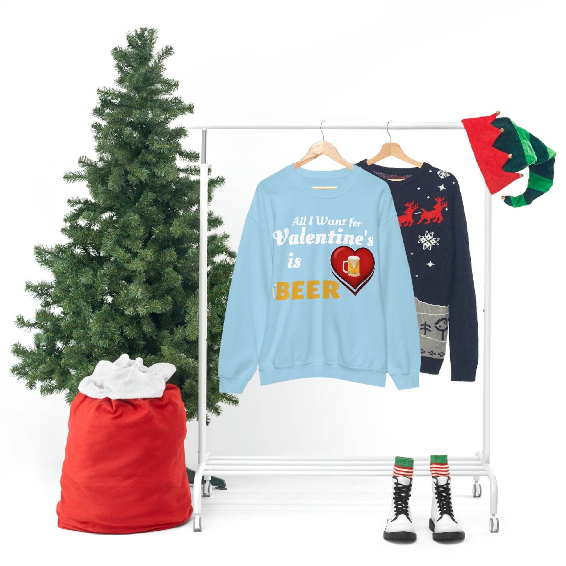 All I want for Valentine's is Beer Sweatshirt - Giftsmojo