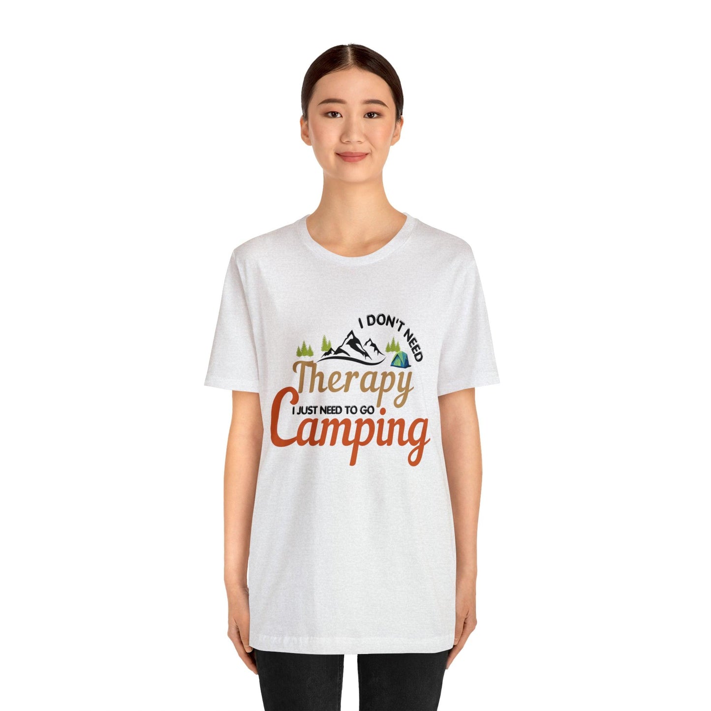I don't need therapy I just need to go camping, camping shirt, dad shirt, dad gift, gift for outdoor lover, fishing gift nature lover shirt