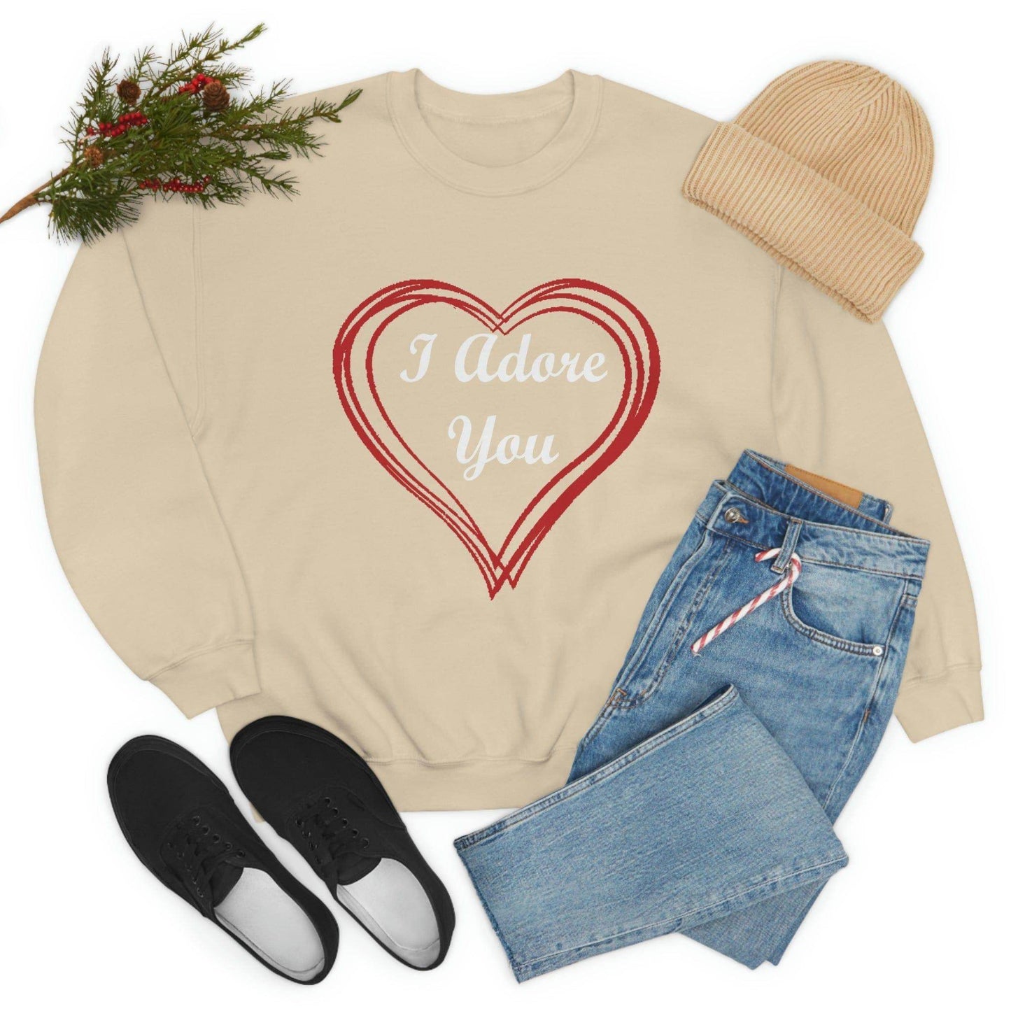 I Adore You Crewneck Sweatshirt - Giftsmojo