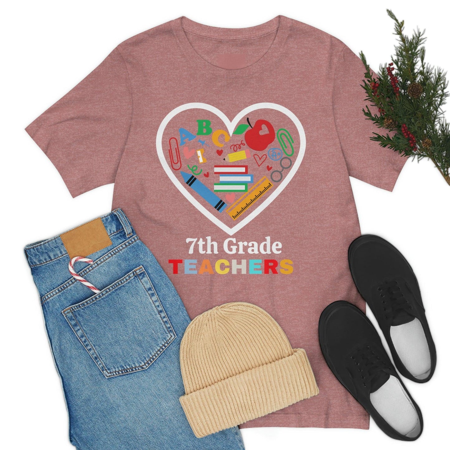 Love 7th Grade Teacher Shirt - Teacher Appreciation Shirt - Gift for Teachers - 7th Grade shirt