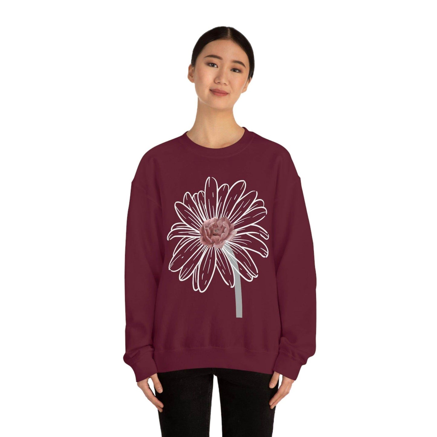 Floral Sweatshirt, Wildflower Sweatshirt, Flower sweatshirt, Wild Flowers - Giftsmojo