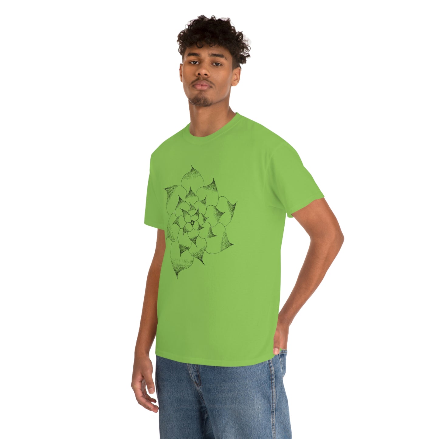 Flower Tee, custom designed tee, flower t-shirt, floral graphic tee