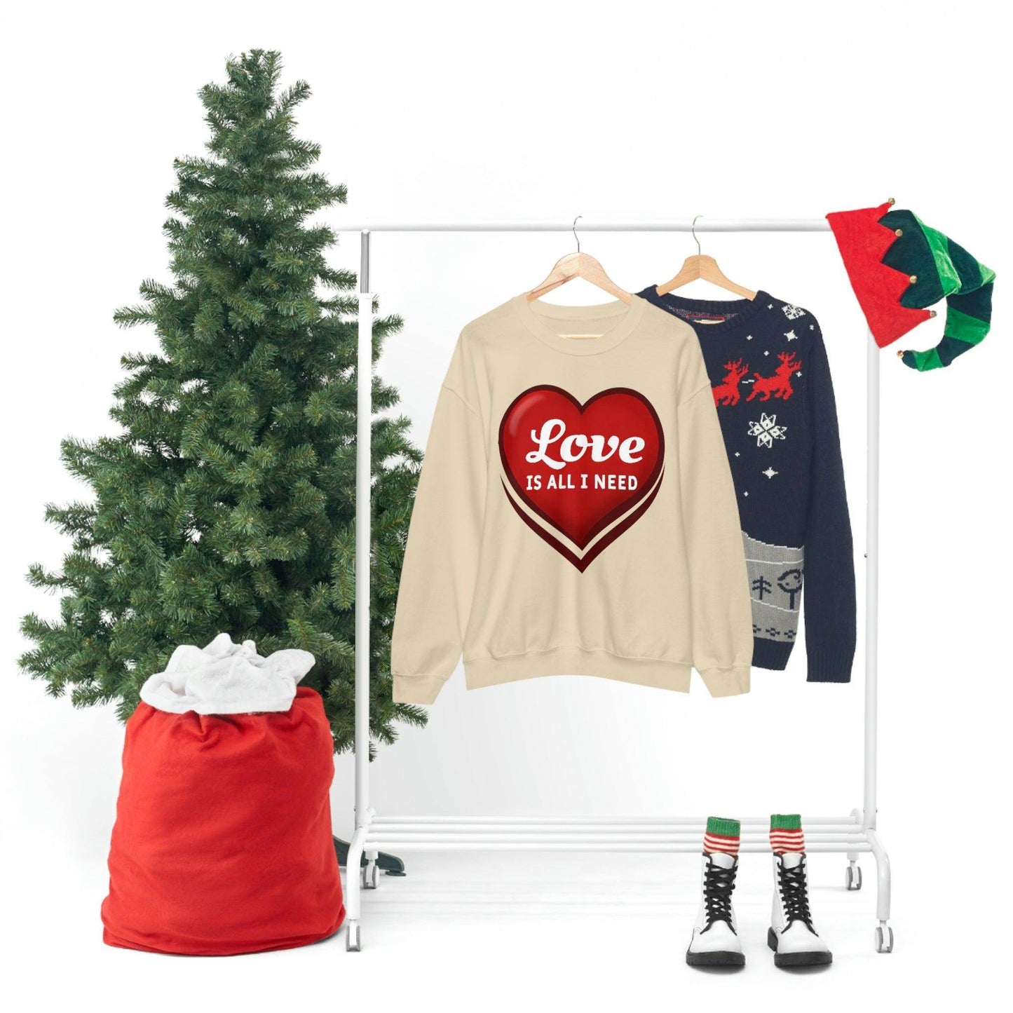 Love is all I need Sweatshirt, Valentine gift - Giftsmojo