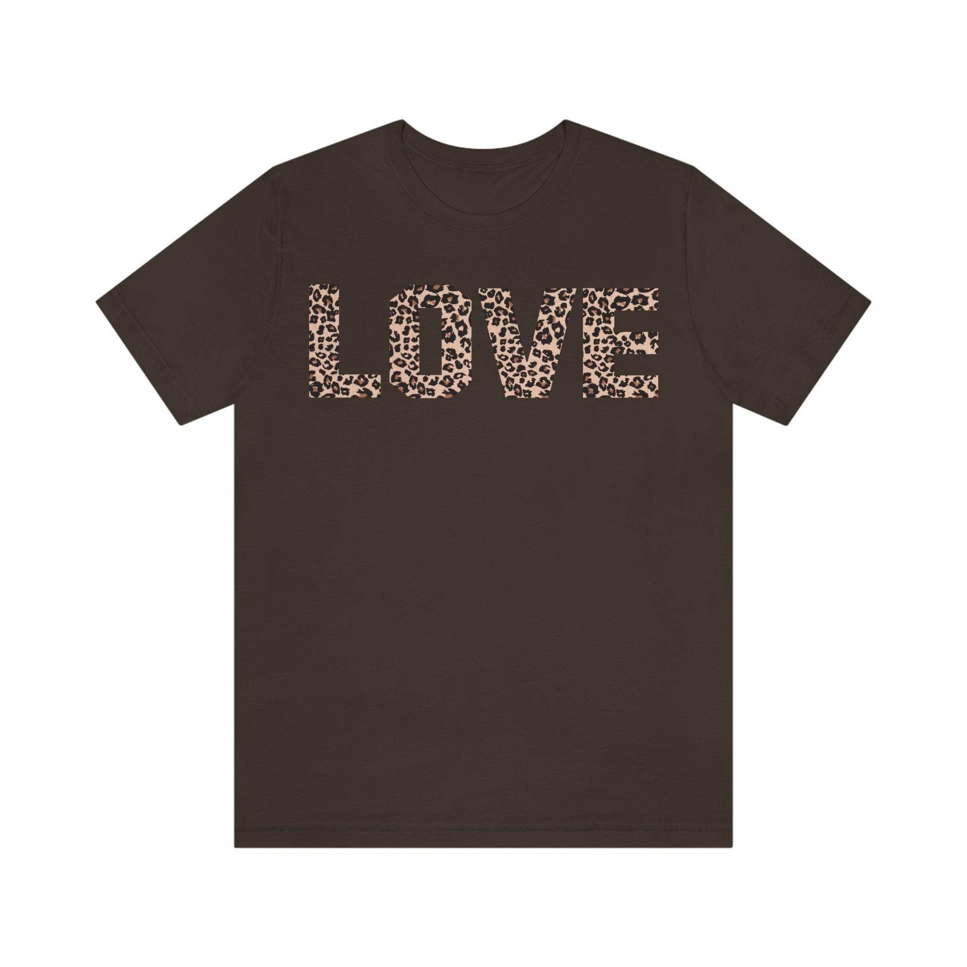 Leopard print love Tee - Giftsmojo