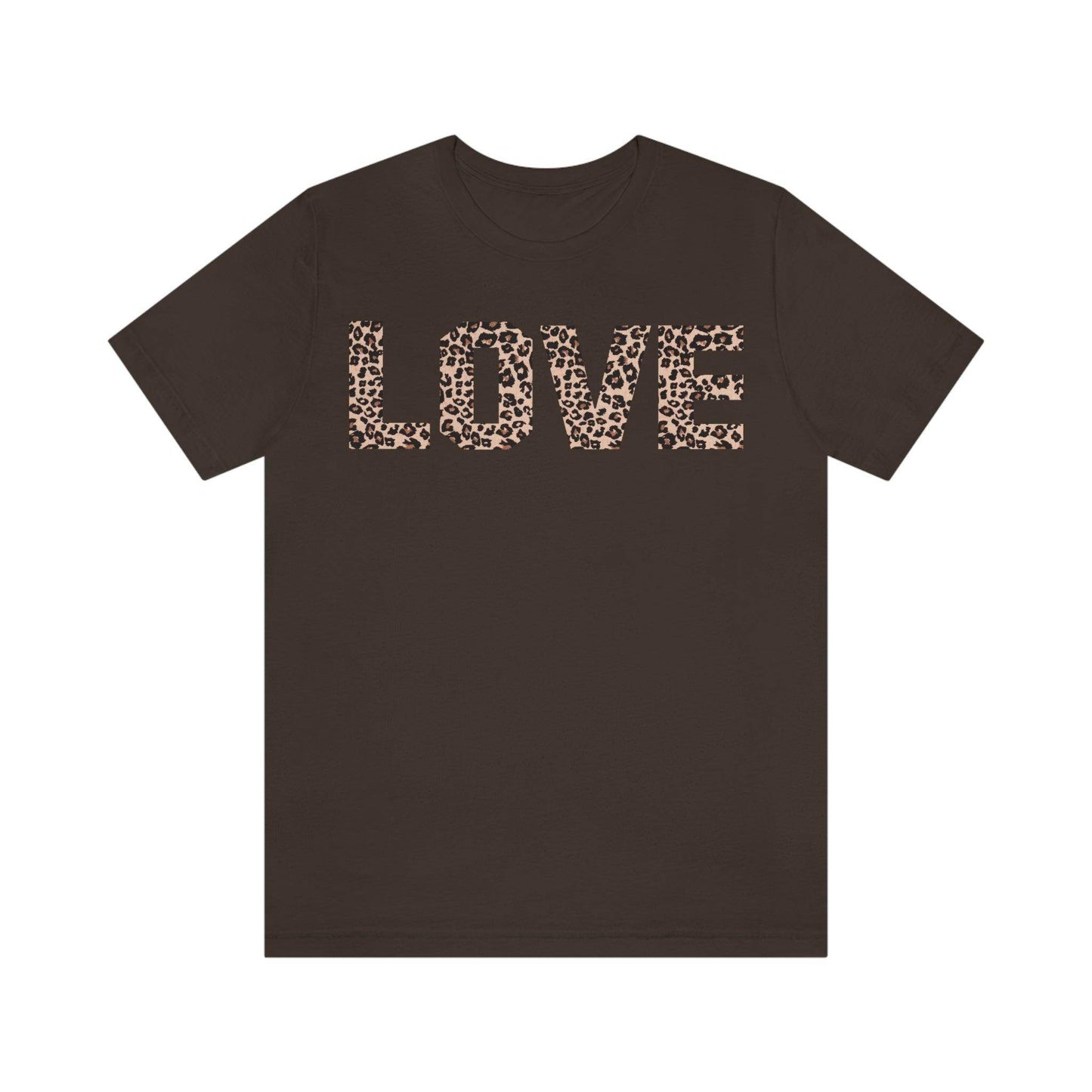 Leopard print love Tee - Giftsmojo
