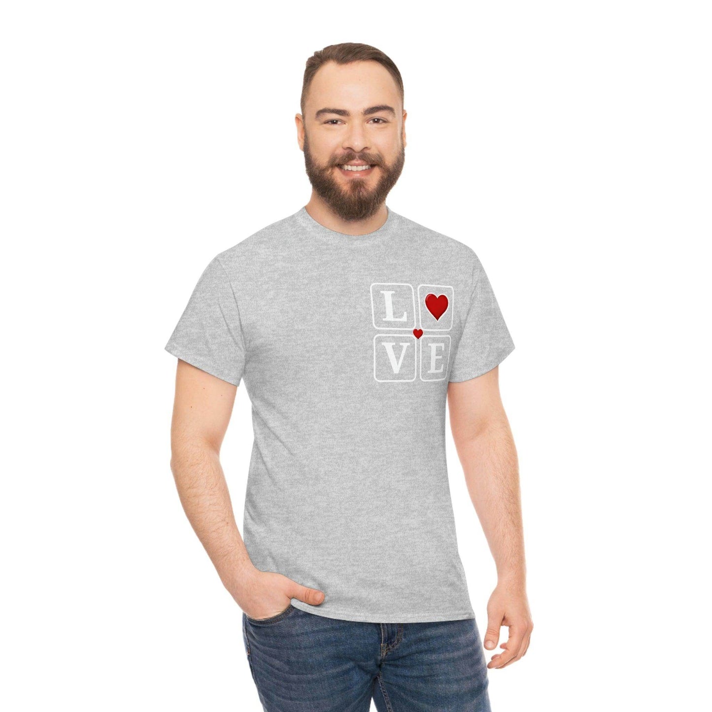 Love square Hearts T-shirt - Giftsmojo