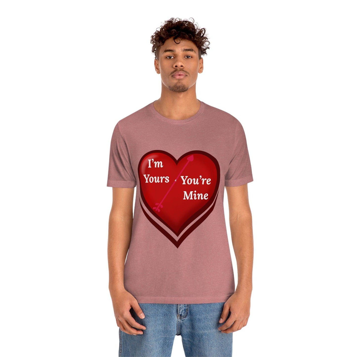 I'm Yours and You're Mine Heart Tee - Giftsmojo