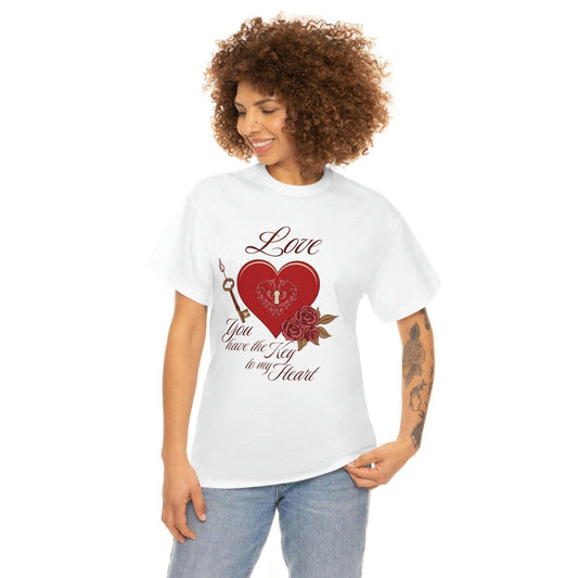 Love you have the keys to my heart Tee - Giftsmojo