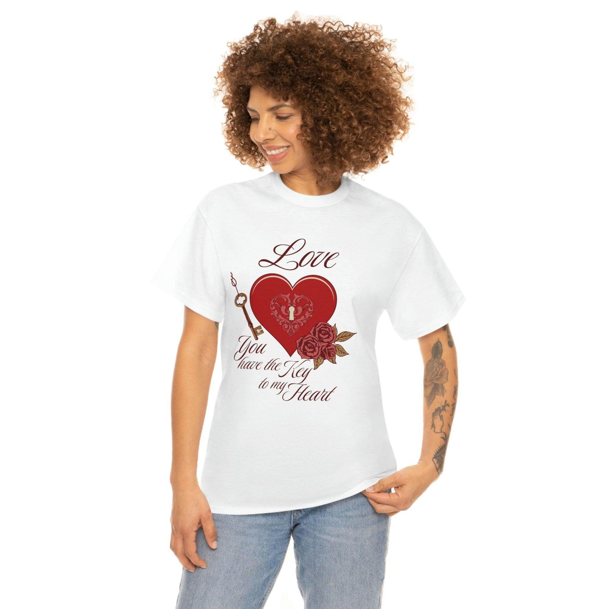 Love you have the keys to my heart Tee - Giftsmojo