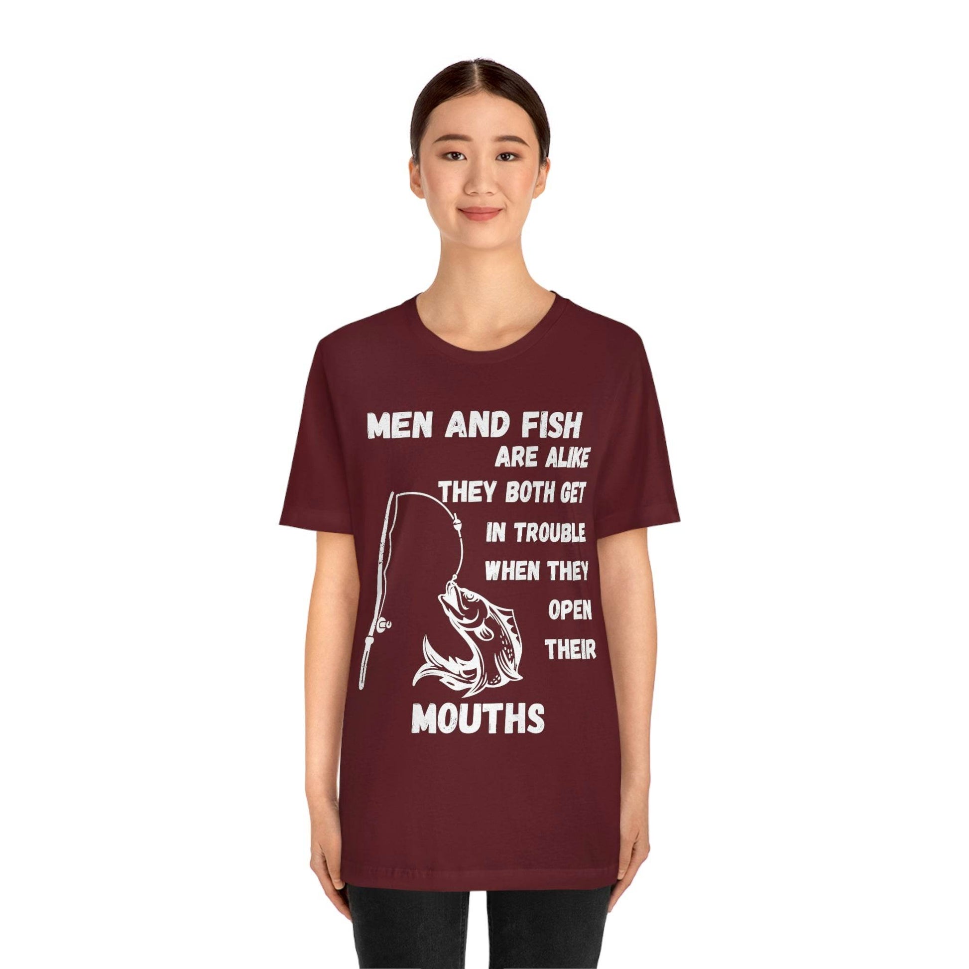 Men and Fish are Alike - Funny fishing shirt - Giftsmojo